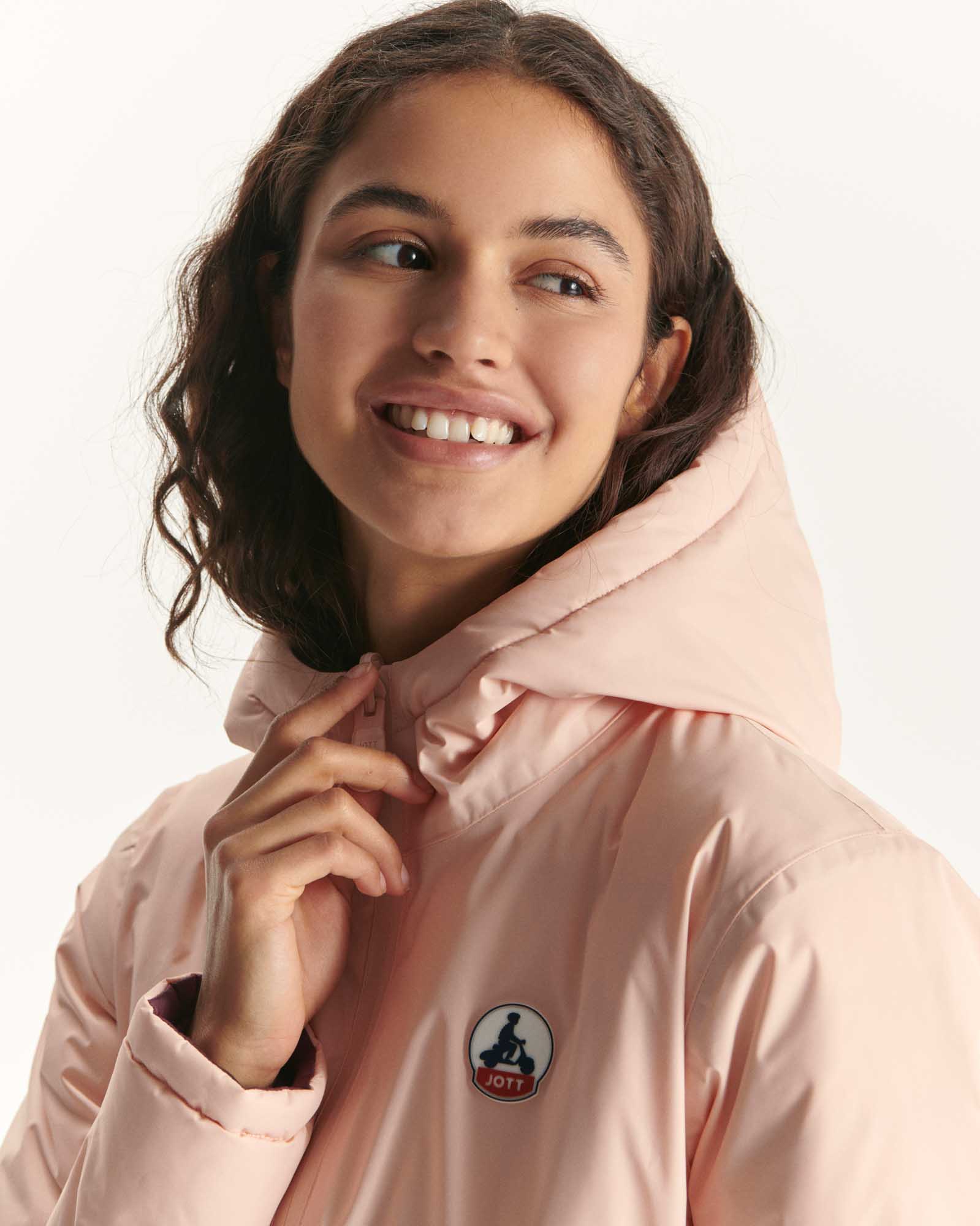 Reversible down jacket Pale pink/Aubergine Vienna