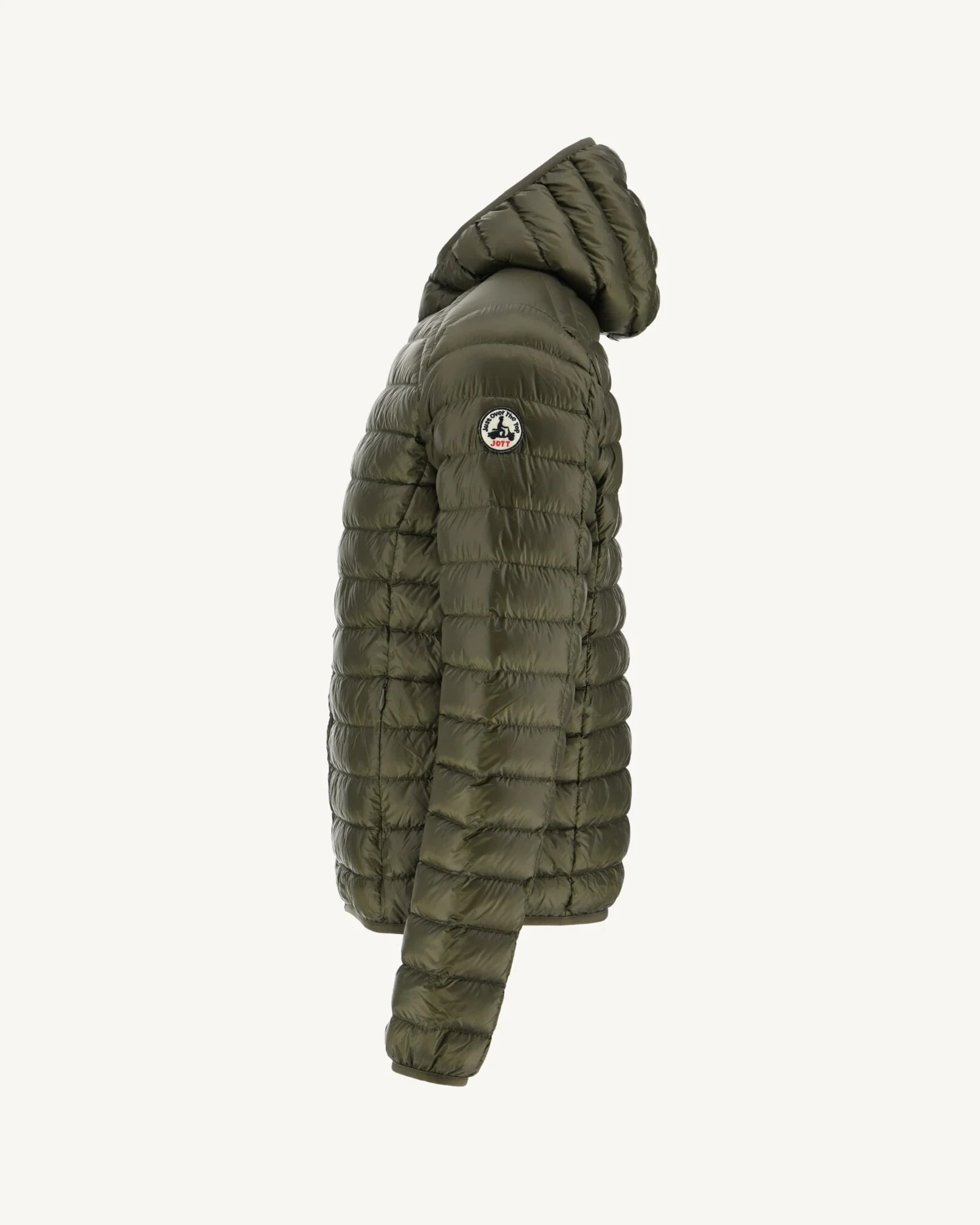 Light hooded down jacket Anthracite Nico