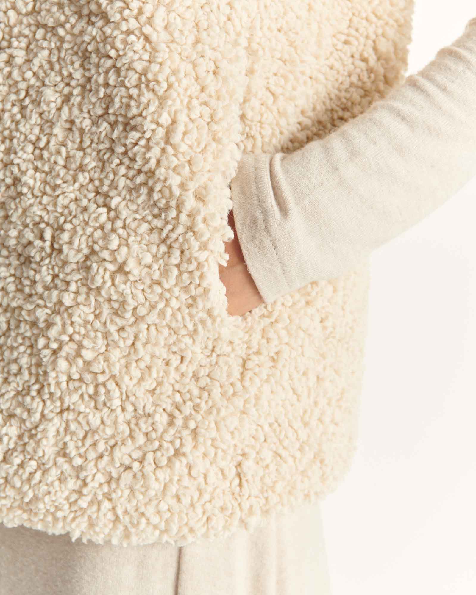 Down jacket sleeveless reversible Grand Froid Natural Daria 2.0