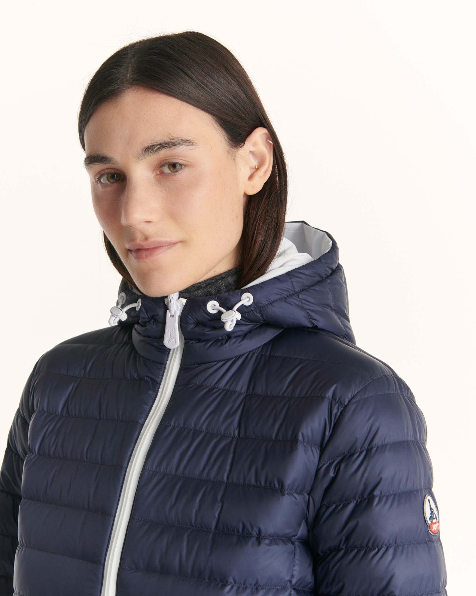 Reversible down jacket Pale pink/Aubergine Vienna