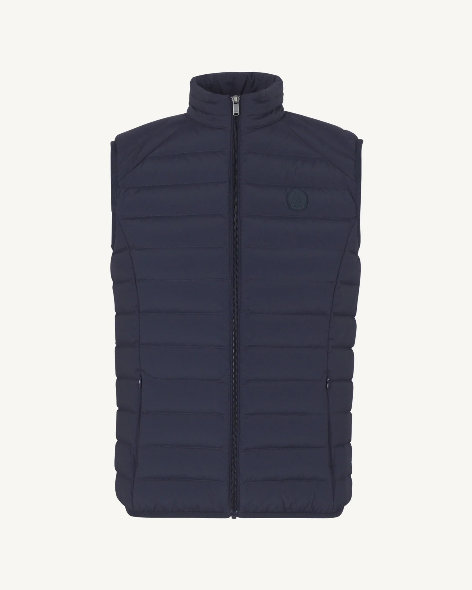 Down jacket sleeveless stretch Marine Arafo