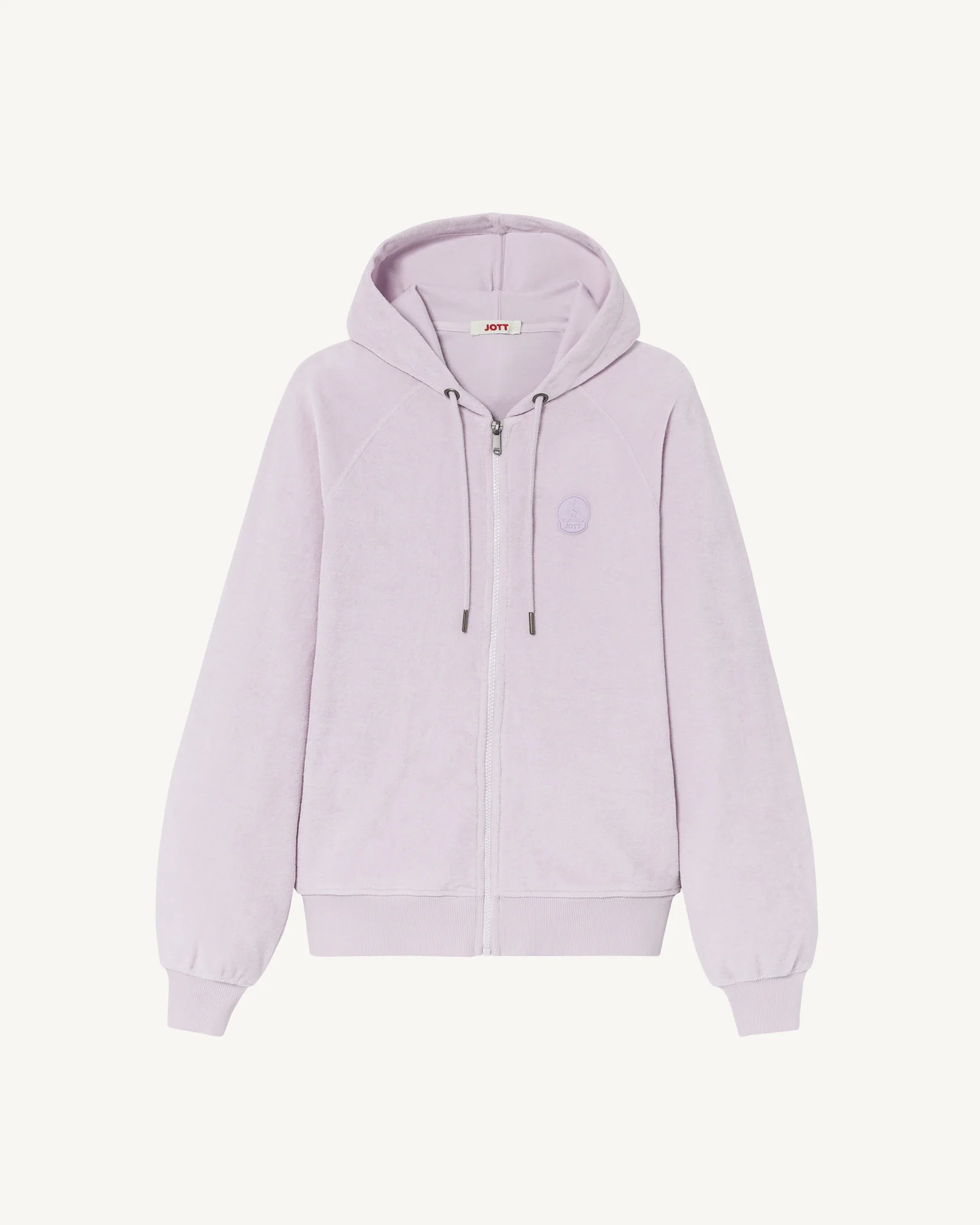 Pale mauve Coral 2.0 terry zip jacket