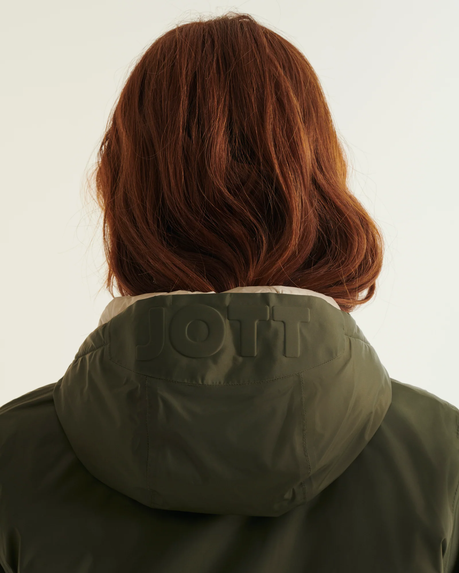 Down jacket long reversible Army/Beige Roma 2.0