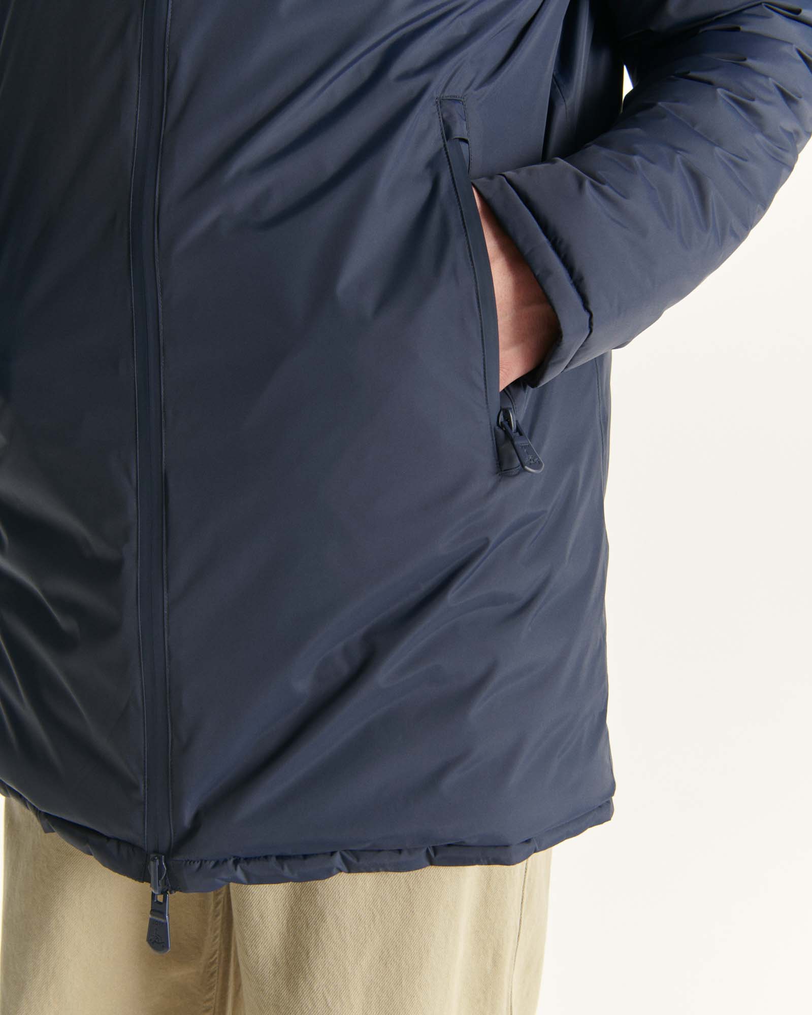 Navy Amsterdam reversible down jacket