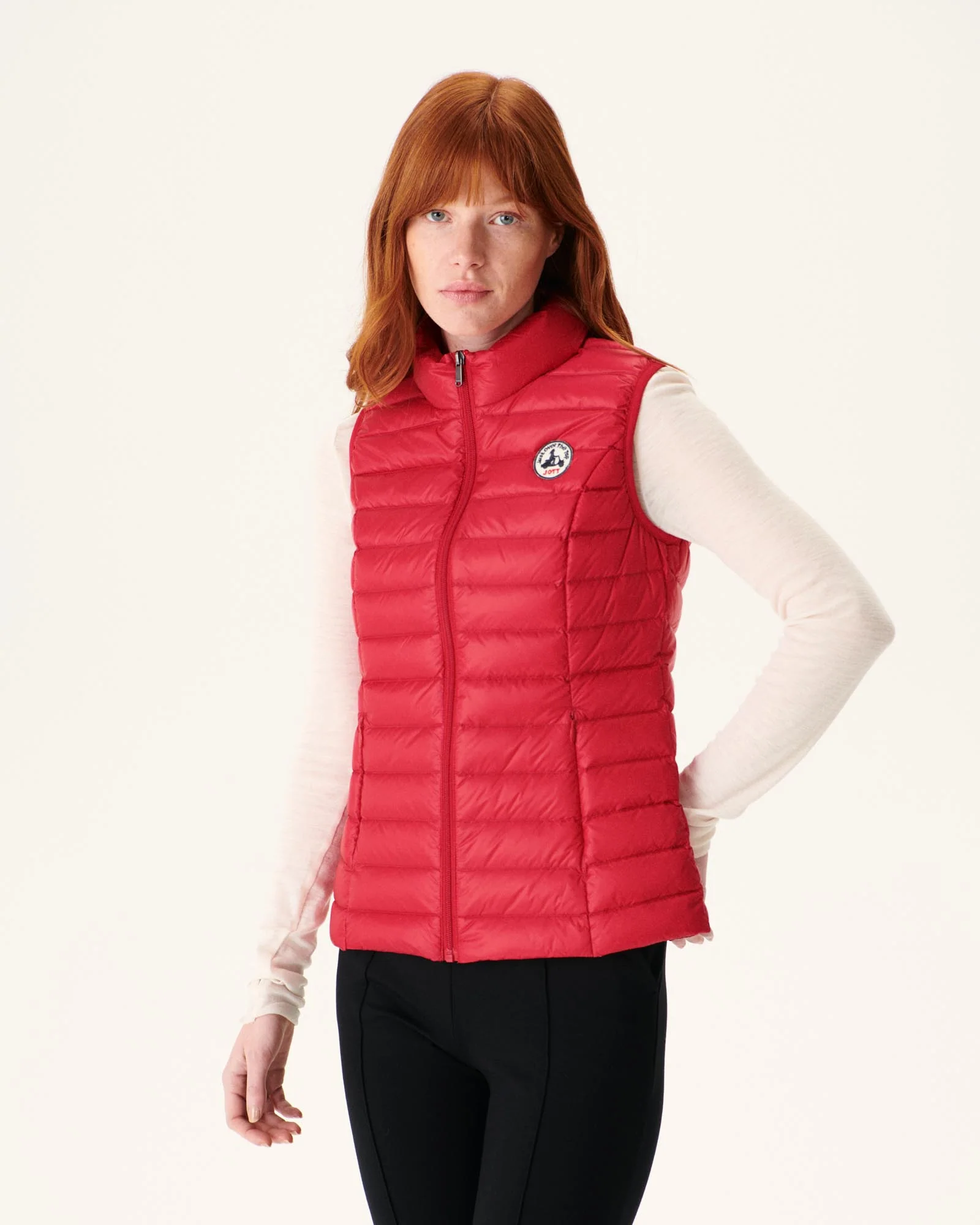 Light sleeveless padded jacket Red Seda