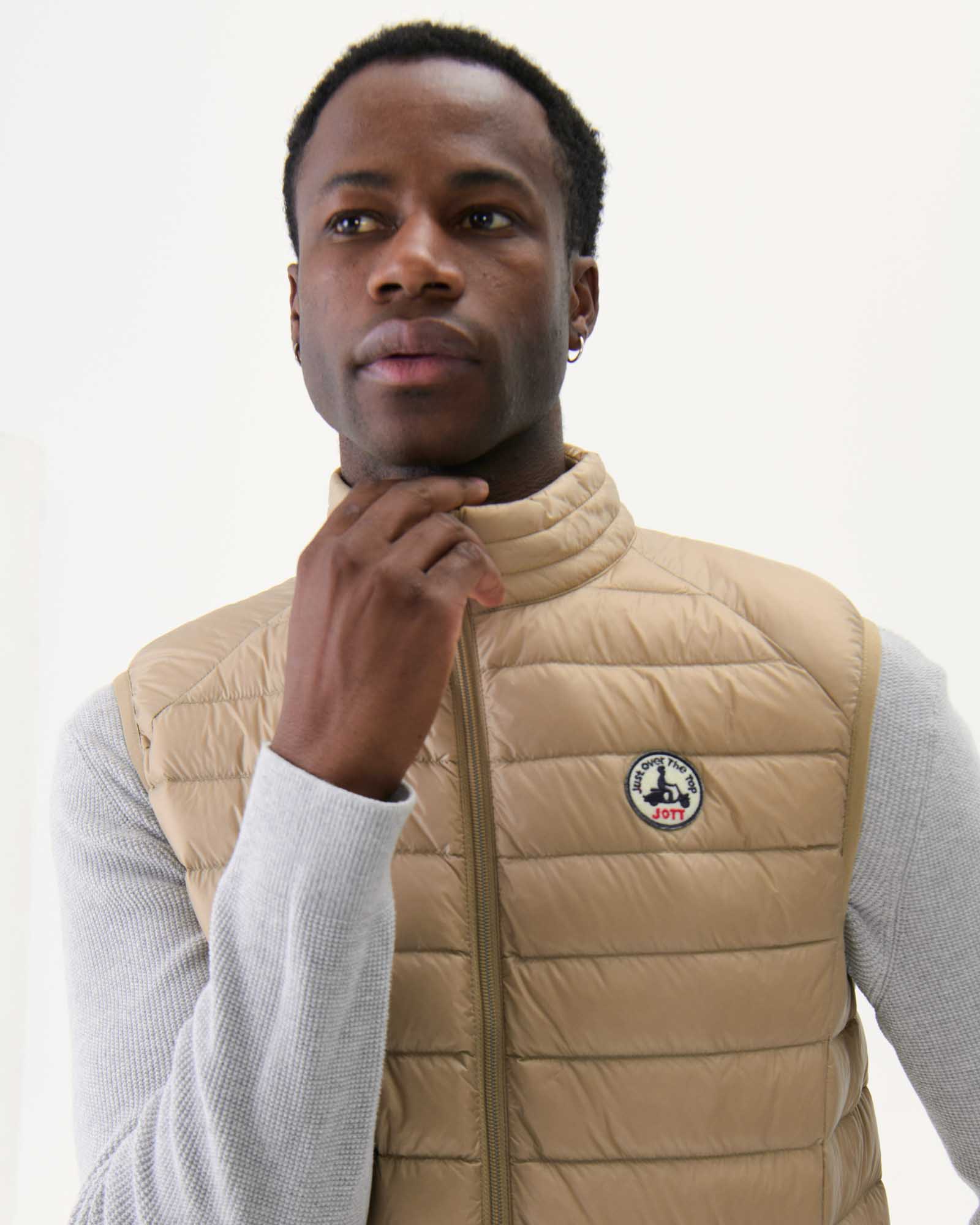 Down jacket sleeveless Celestial Blue Tom