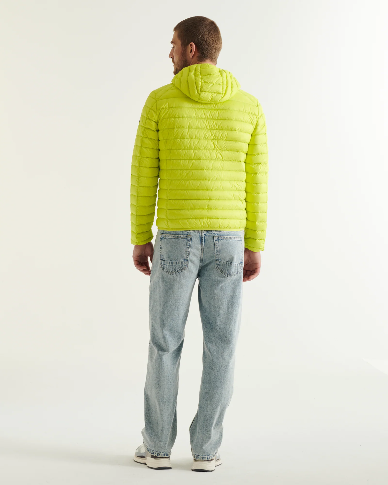 Light hooded down jacket Anthracite Nico