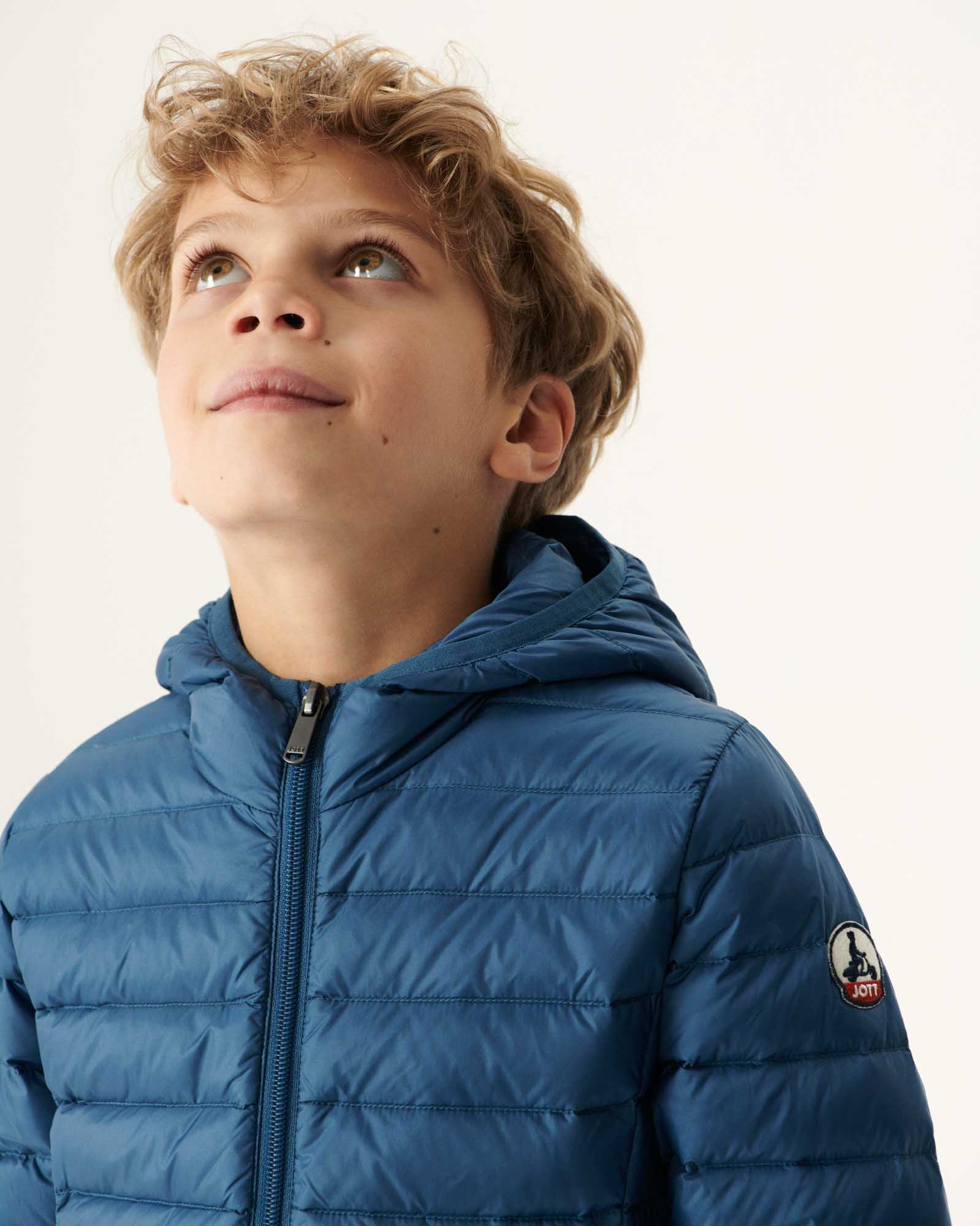 Child's lightweight hooded down jacket Taupe Hugo