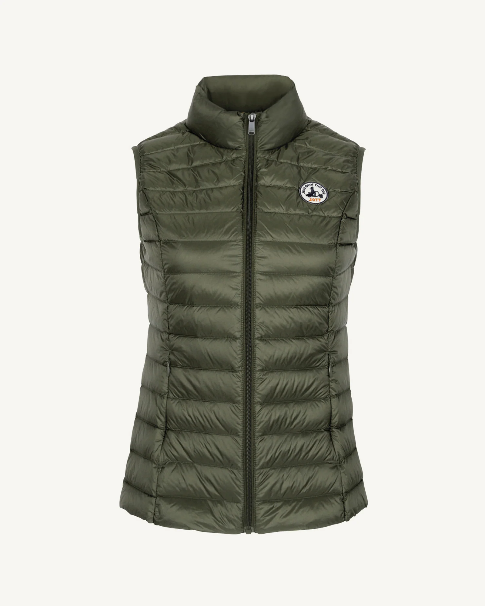 Lightweight sleeveless Army Seda down jacket
