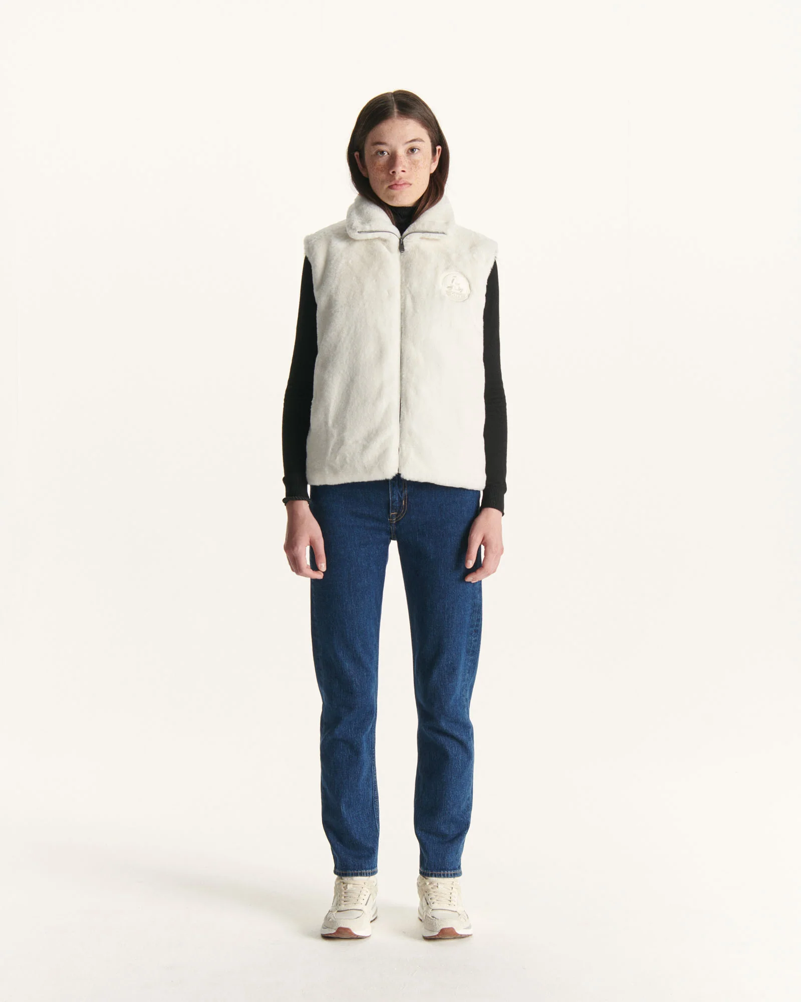 Down jacket sleeveless reversible Grand Froid Natural Daria 2.0