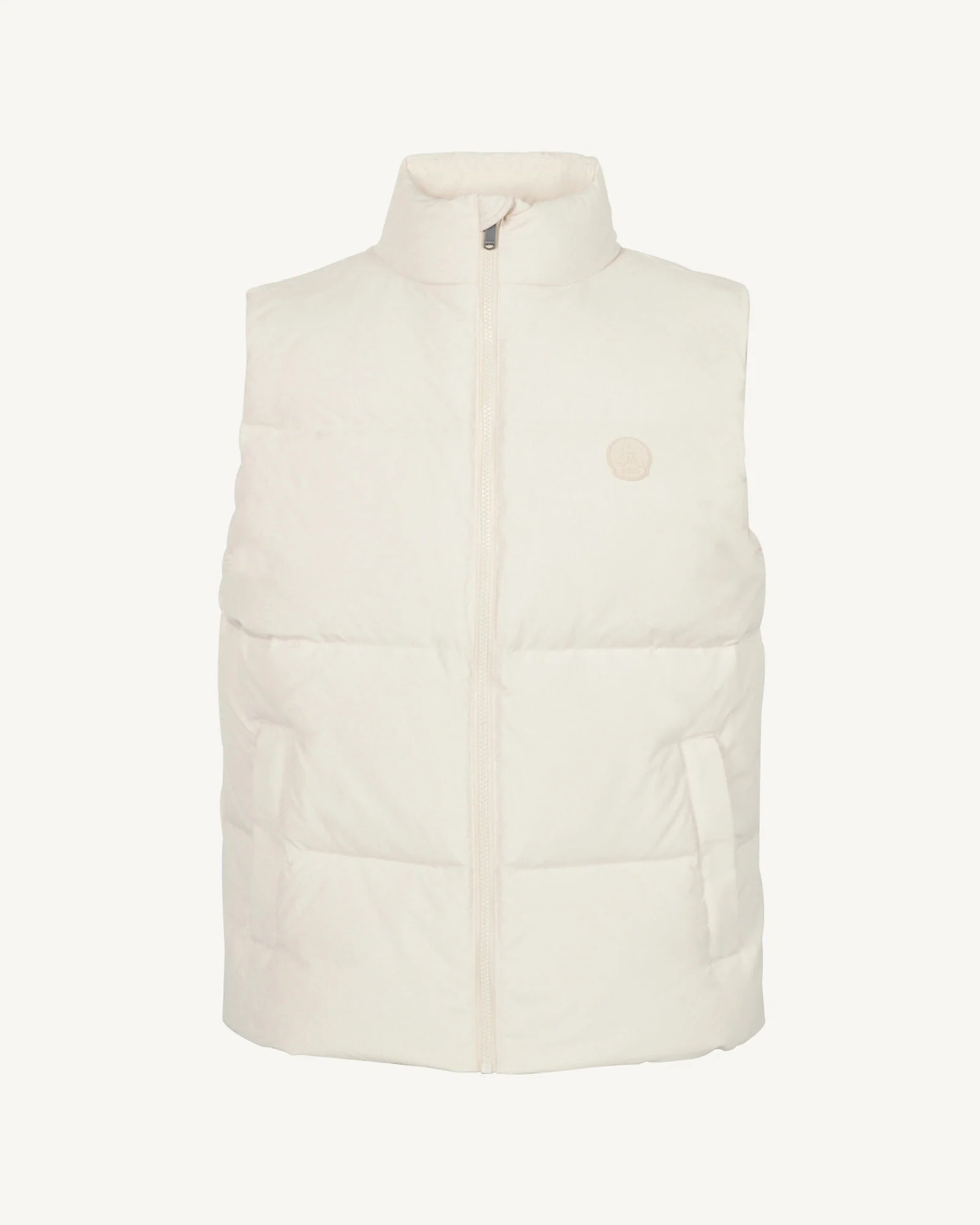 Down jacket mixed sleeveless 'Puffer' spirit Clay Nagano