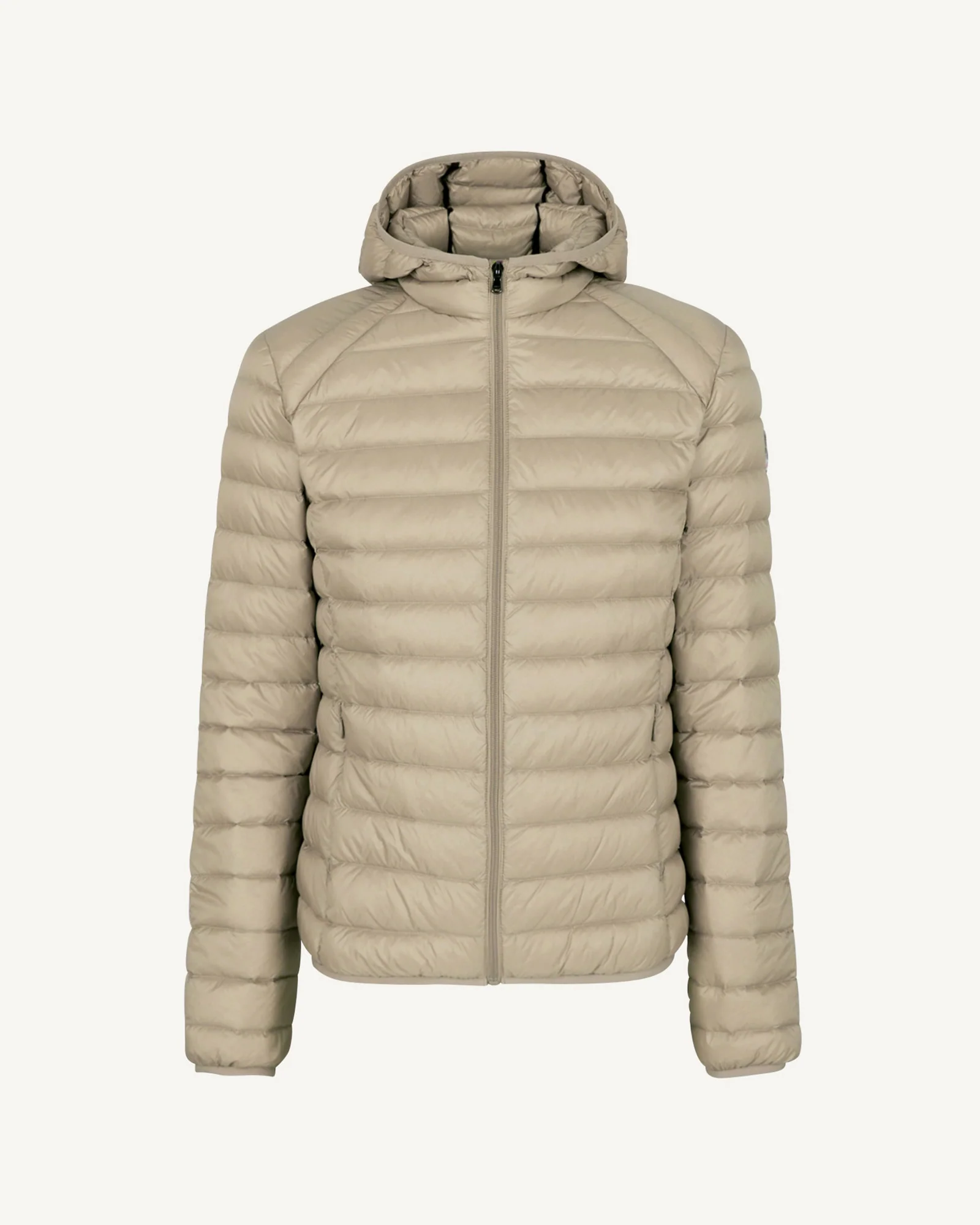 Light hooded down jacket Beige Nico