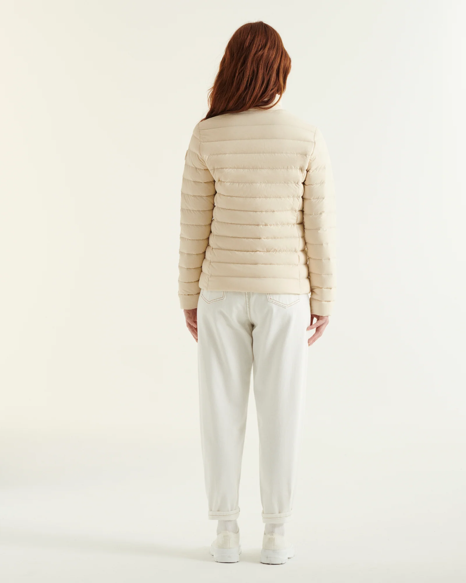 Down jacket stretch light Peach pink Maia