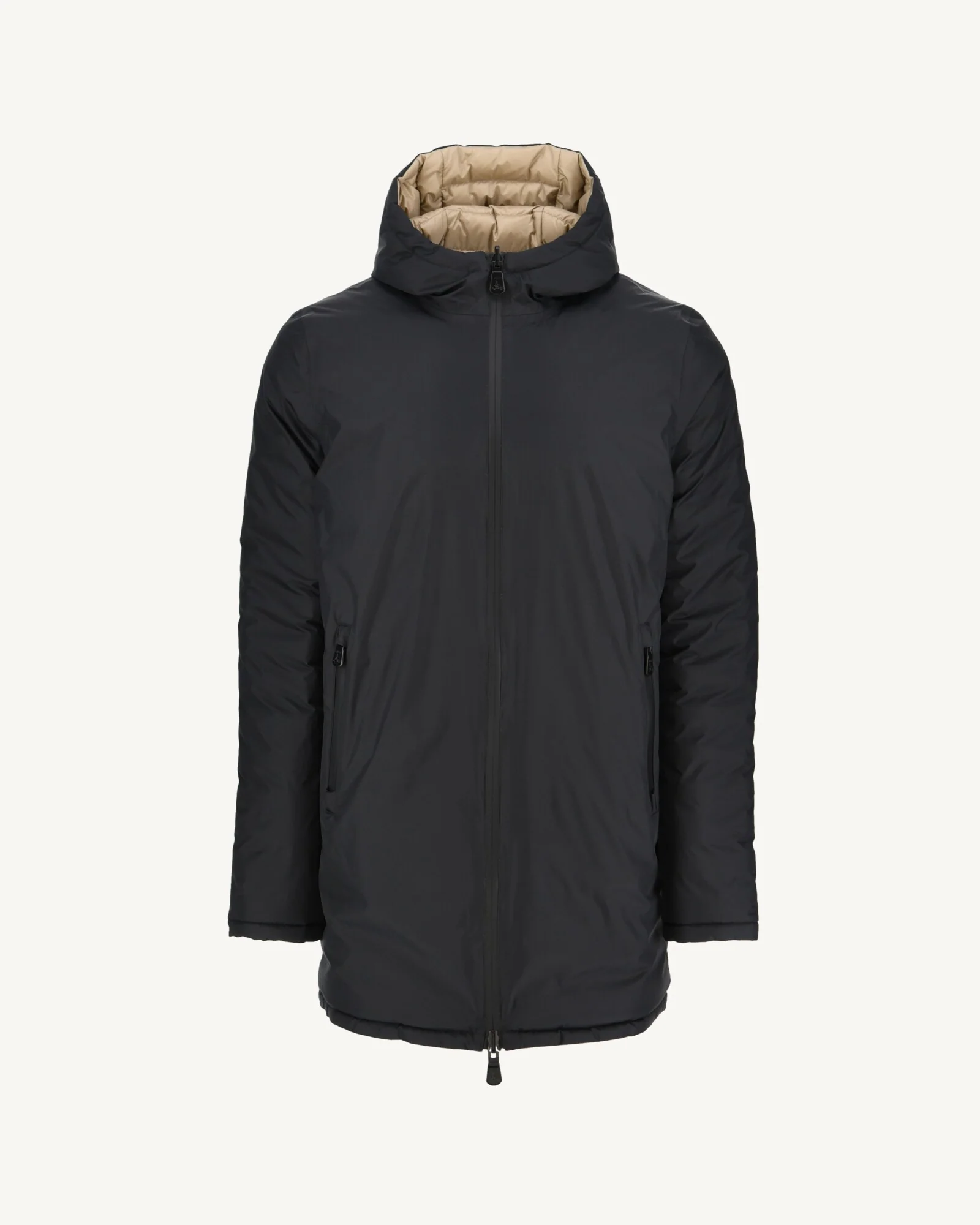 Reversible down jacket Black/Beige Amsterdam