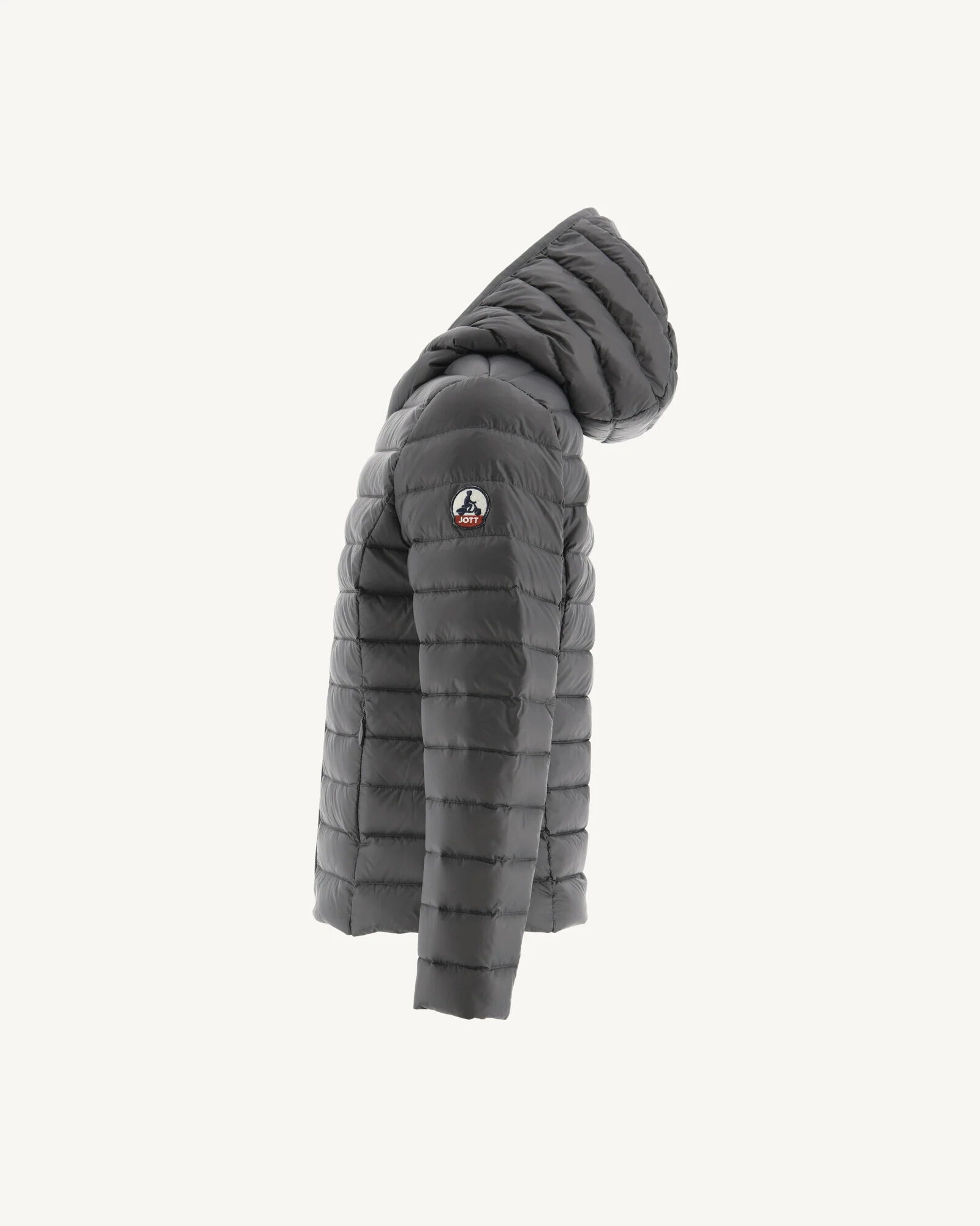Children's Anthracite Carla lightweight hooded down jacket