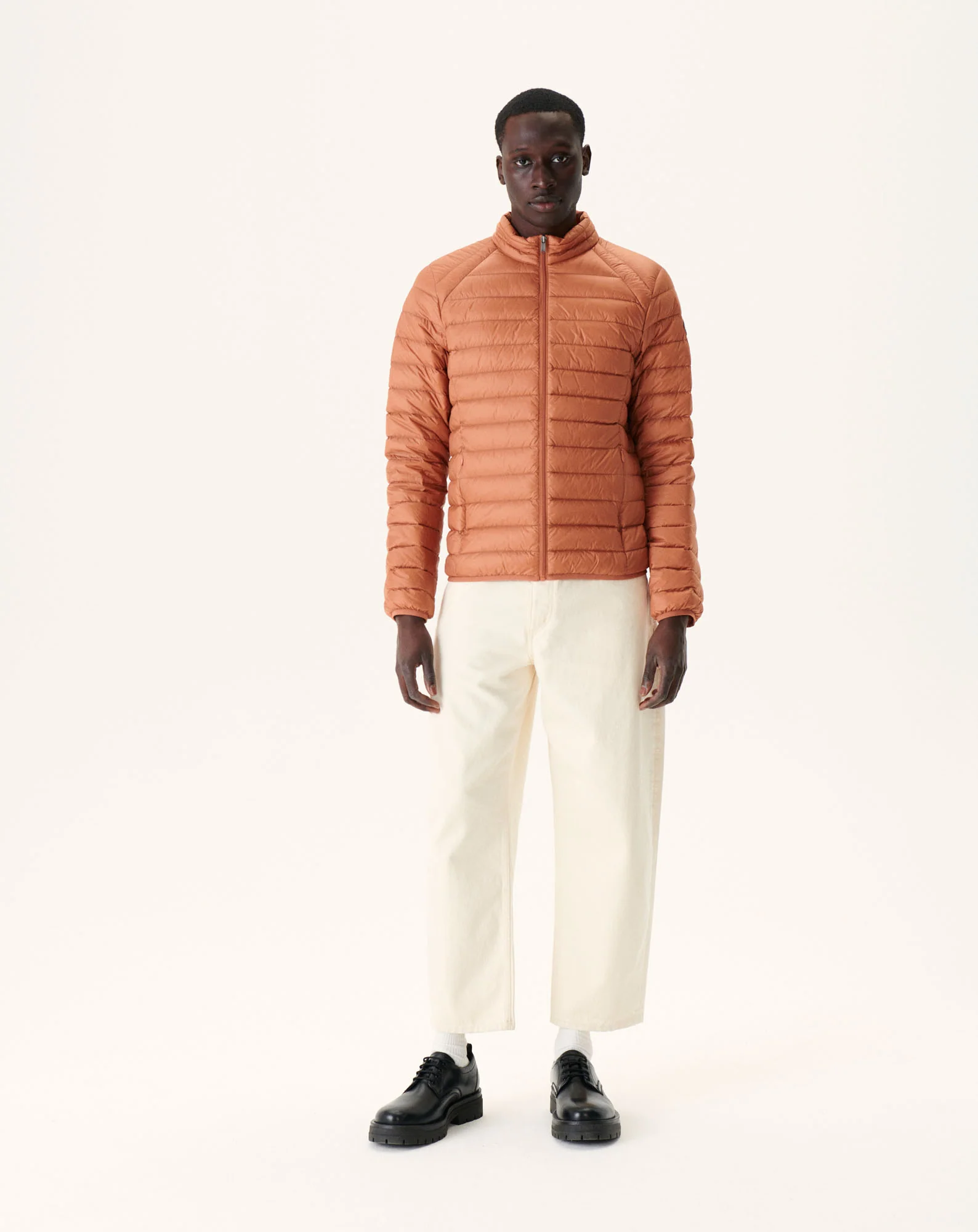 Light Taupe Mat down jacket