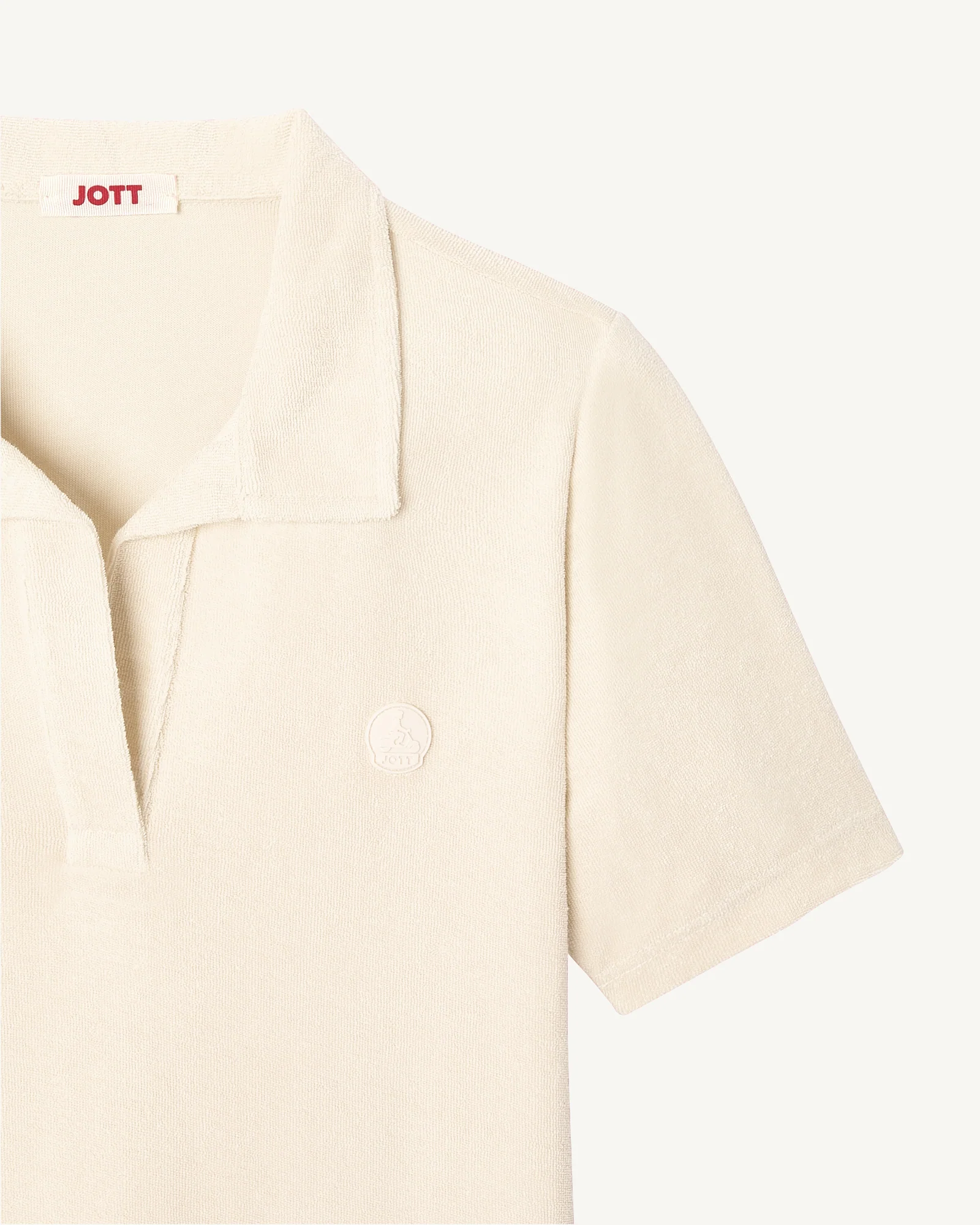 Anya pale mauve straight-cut polo dress