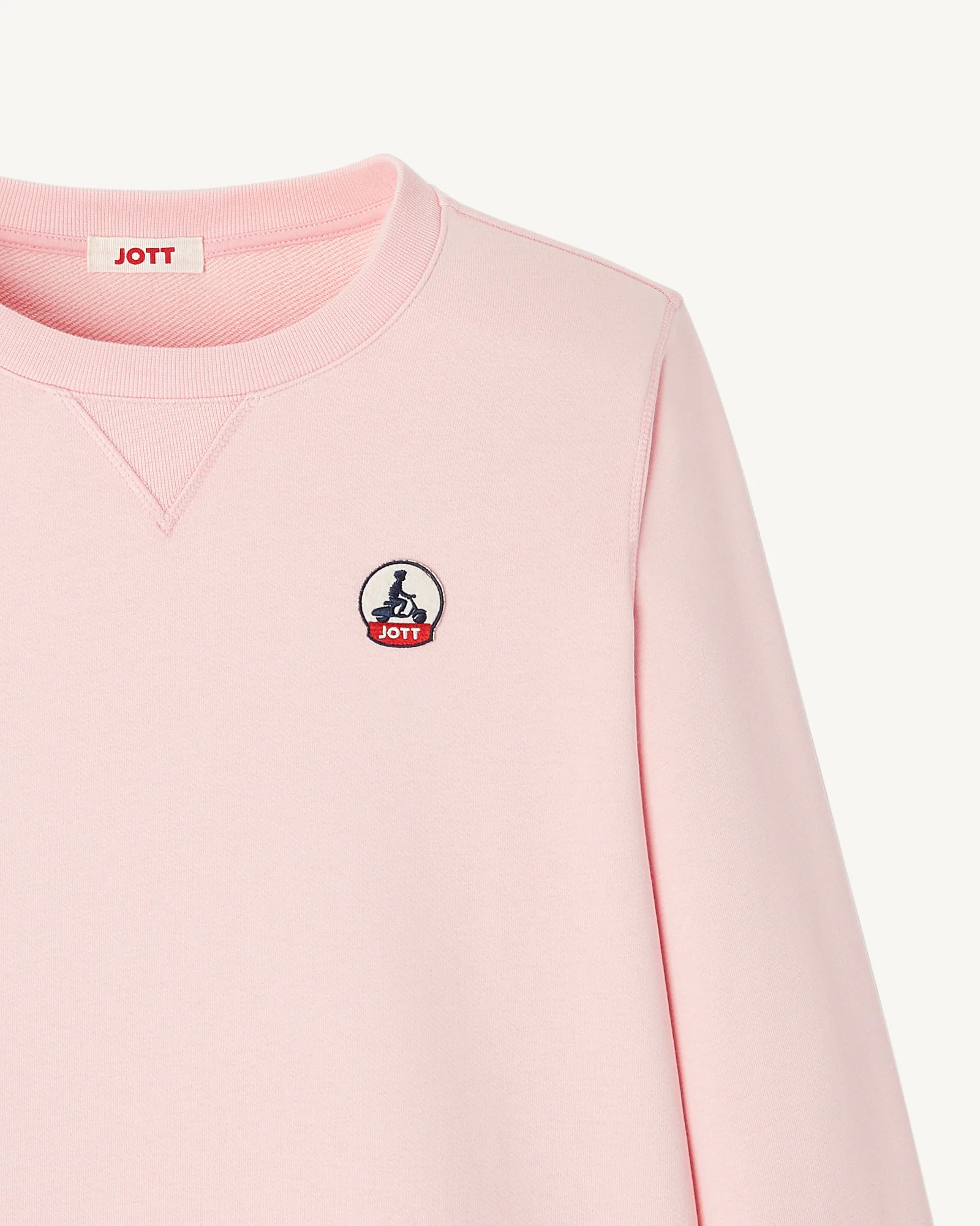 Sweatshirt in organic cotton Peach pink Elvas 2.0