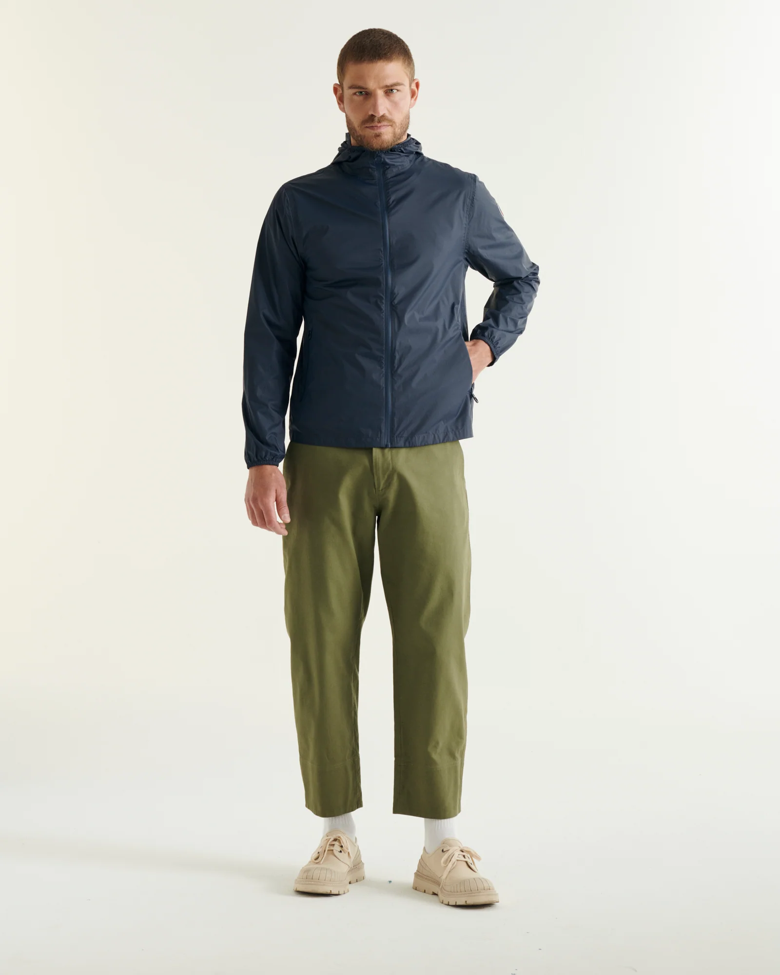 Derry Celestial Blue packable raincoat