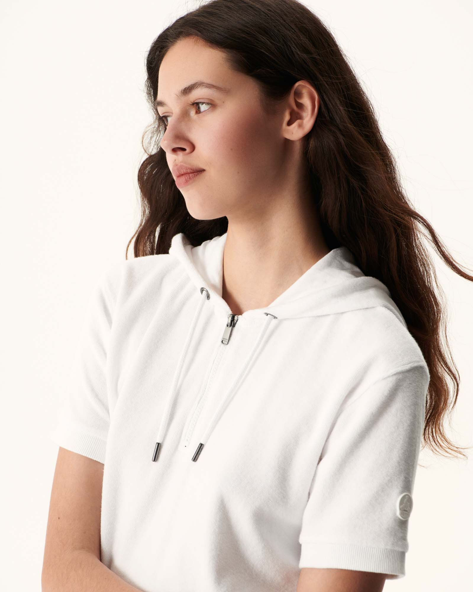 White Meg Terry Dress