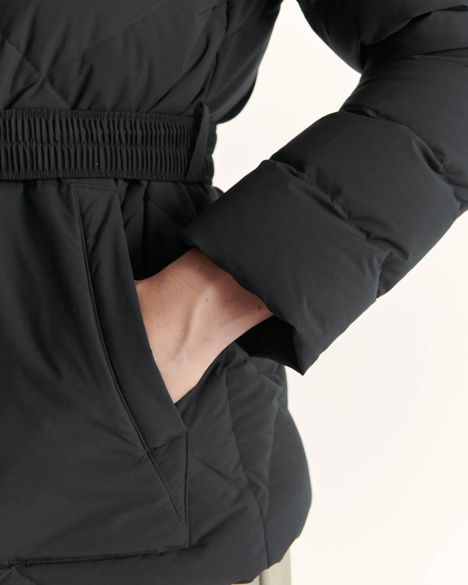 Down jacket with crystals Swarovski®️ Black Anita 2.1