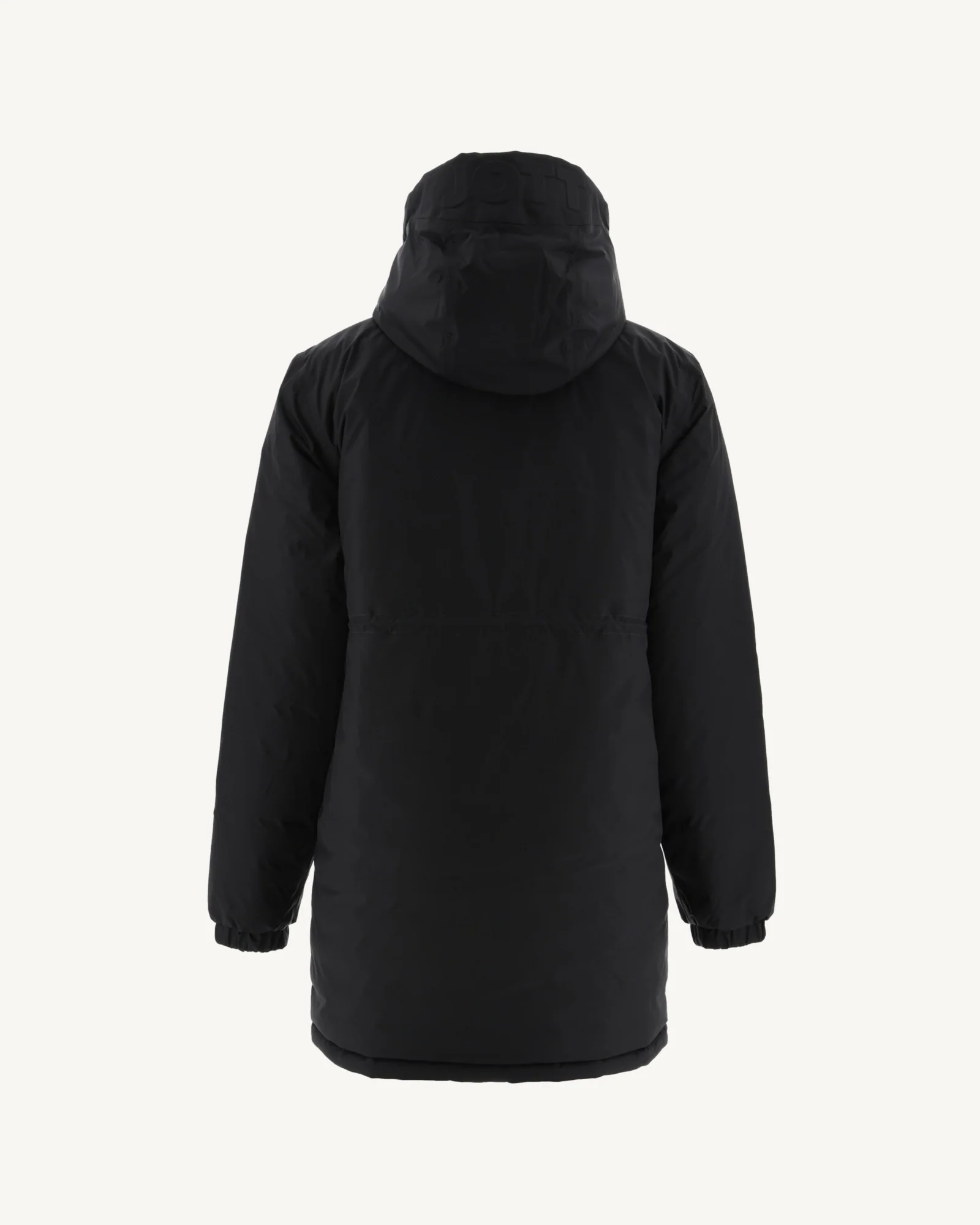 Black Roma reversible long down jacket