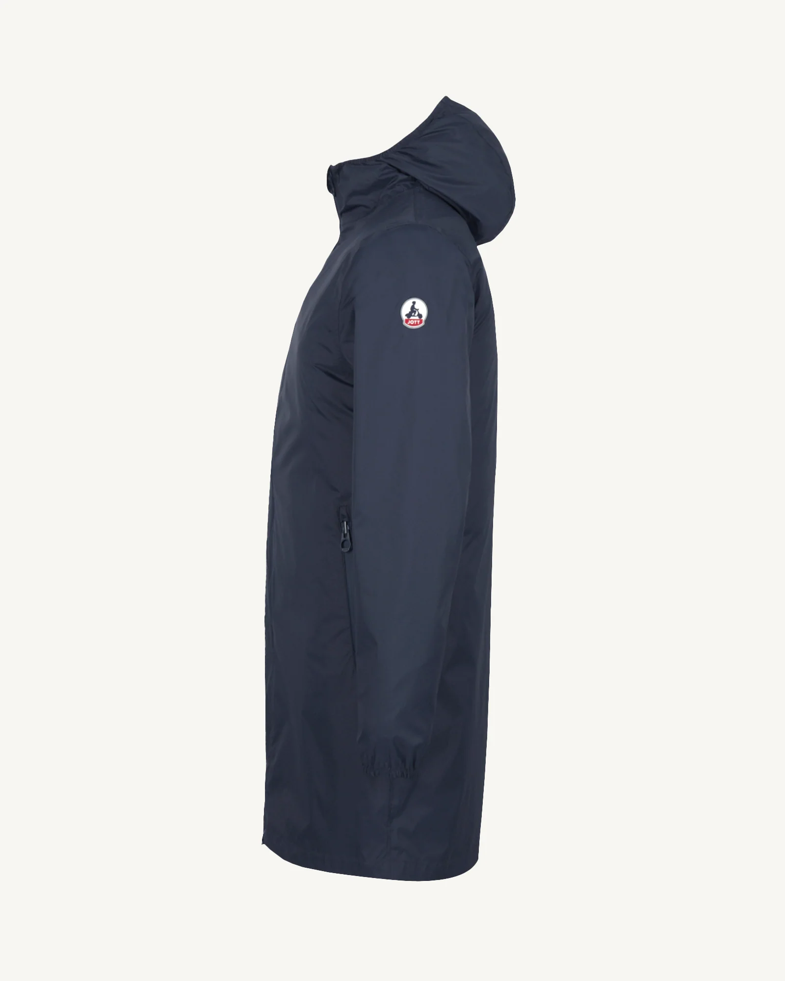 Oban Marine packable long hooded raincoat
