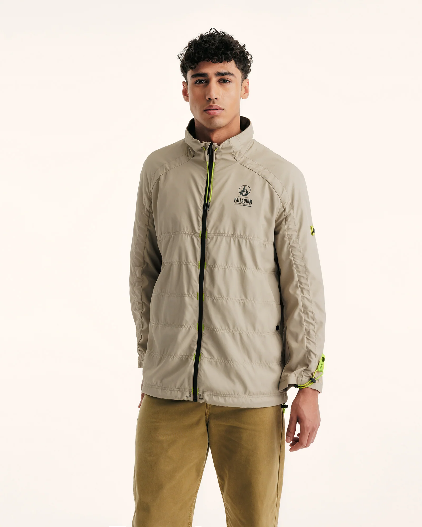Beige Samena JOTT x lightweight windbreaker PALLADIUM
