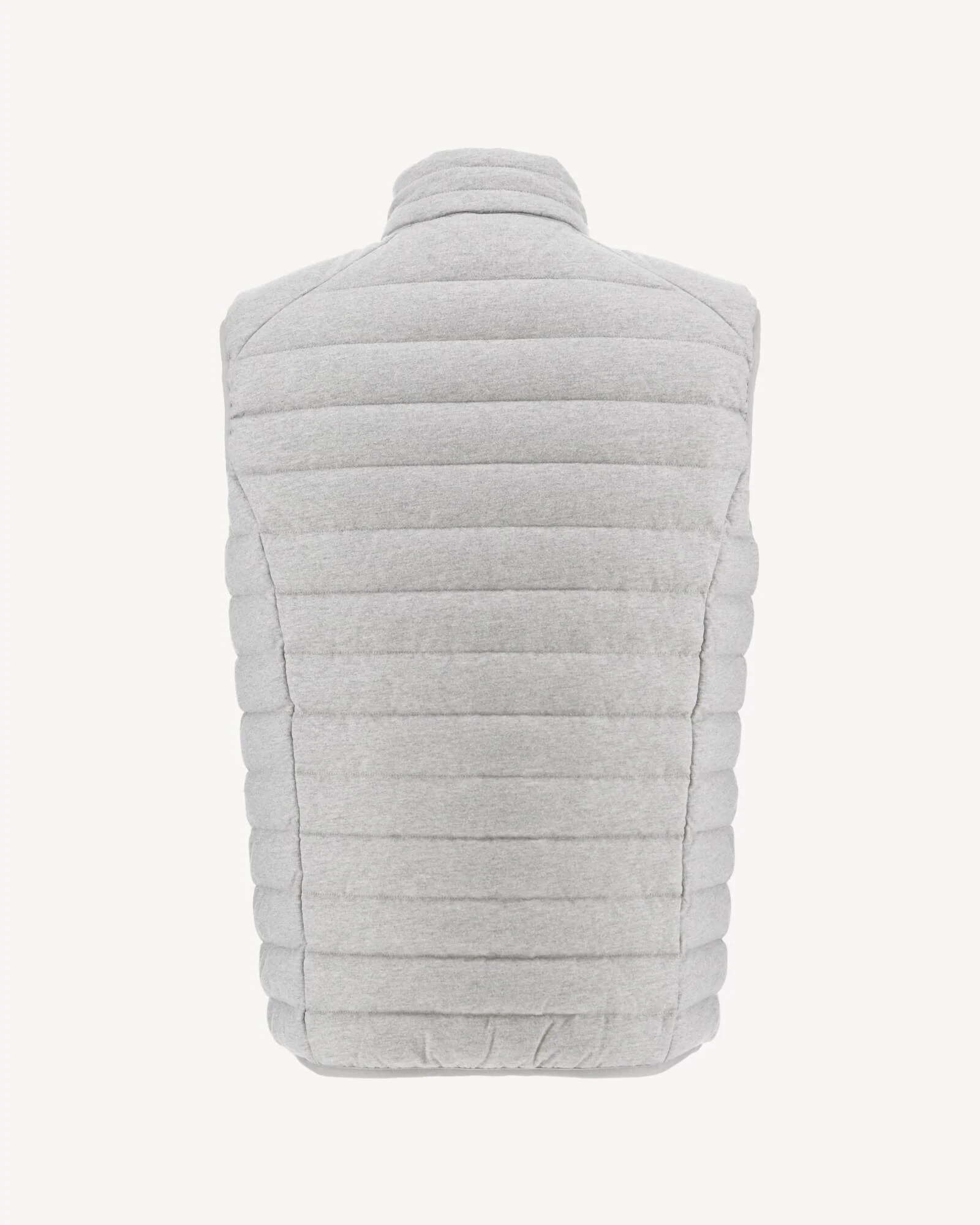 Sleeveless jersey padded jacket Heather gray Tom