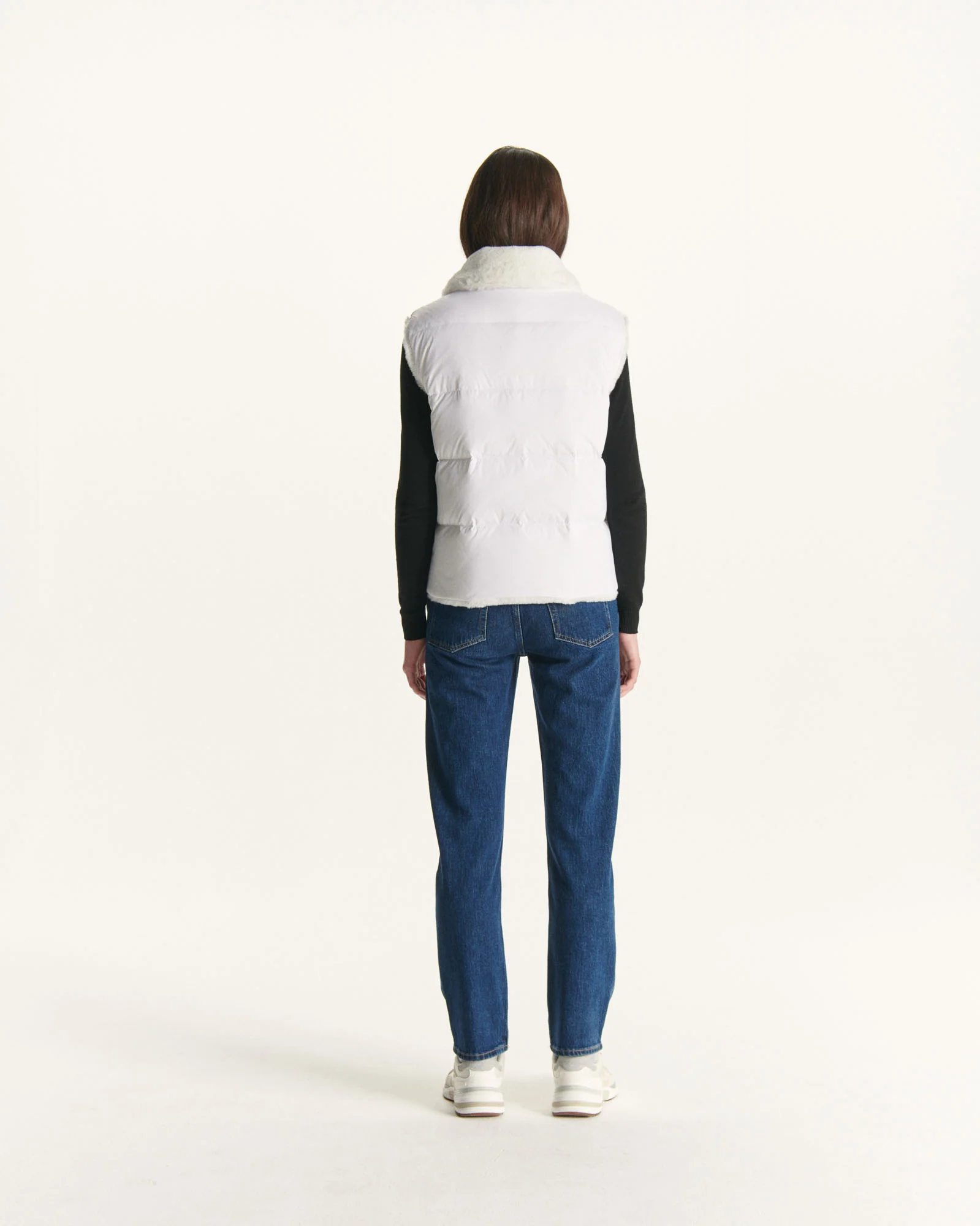 Down jacket sleeveless reversible Grand Froid Natural Daria 2.0