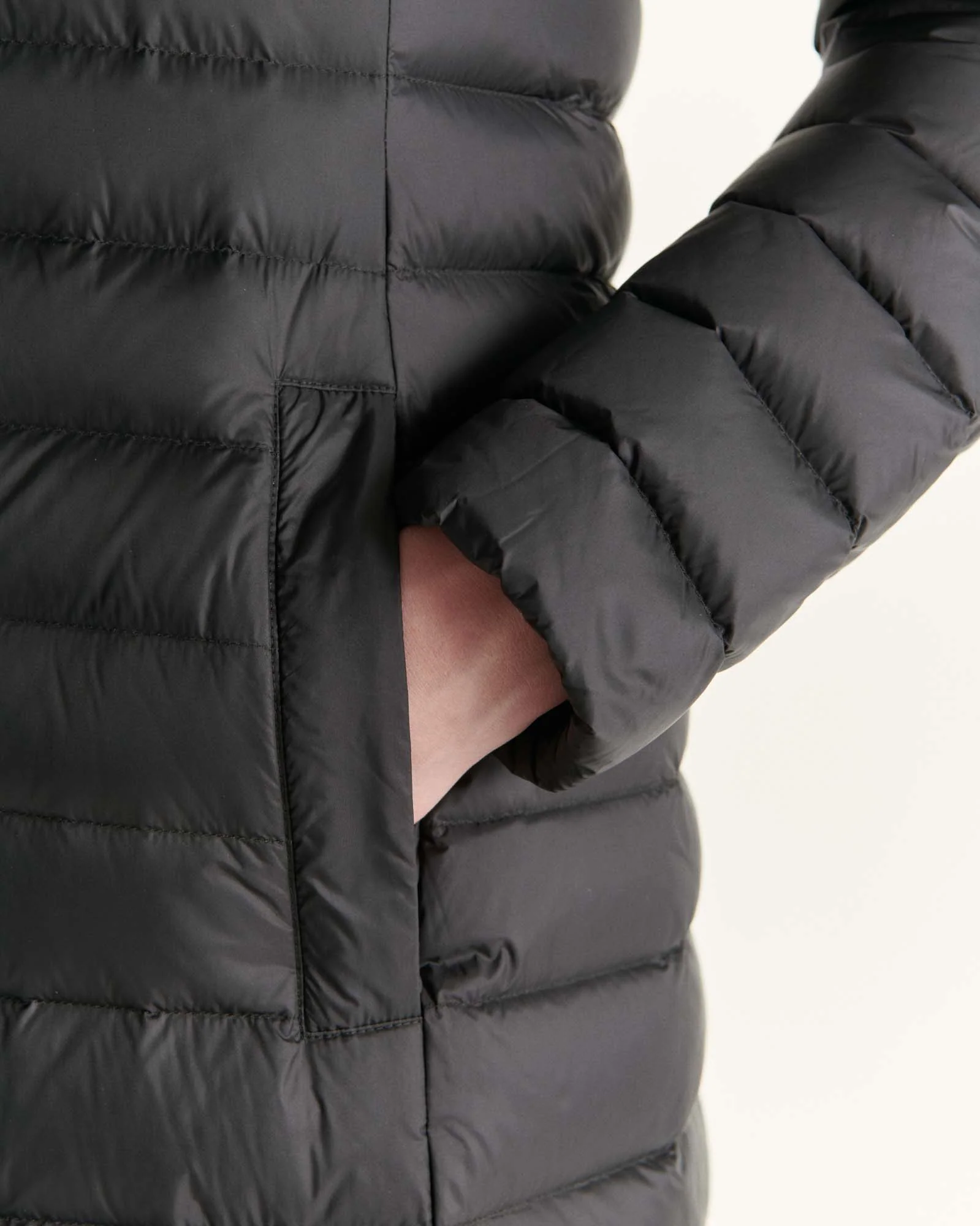 Down jacket long and light Black Laurie 2.0