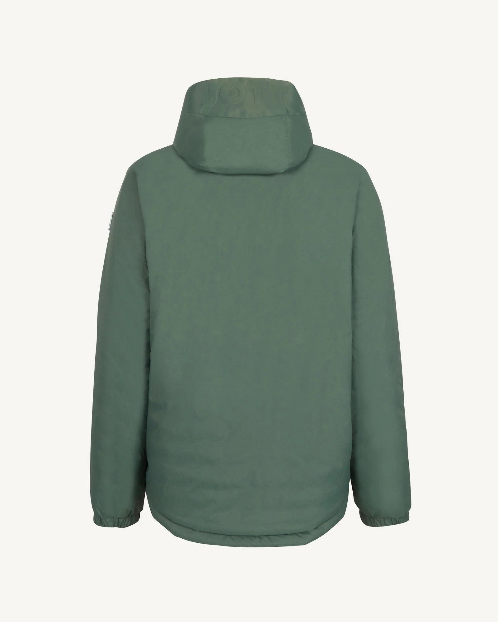 Down jacket reversible hooded Celadon green/Argile Bergen 2.0