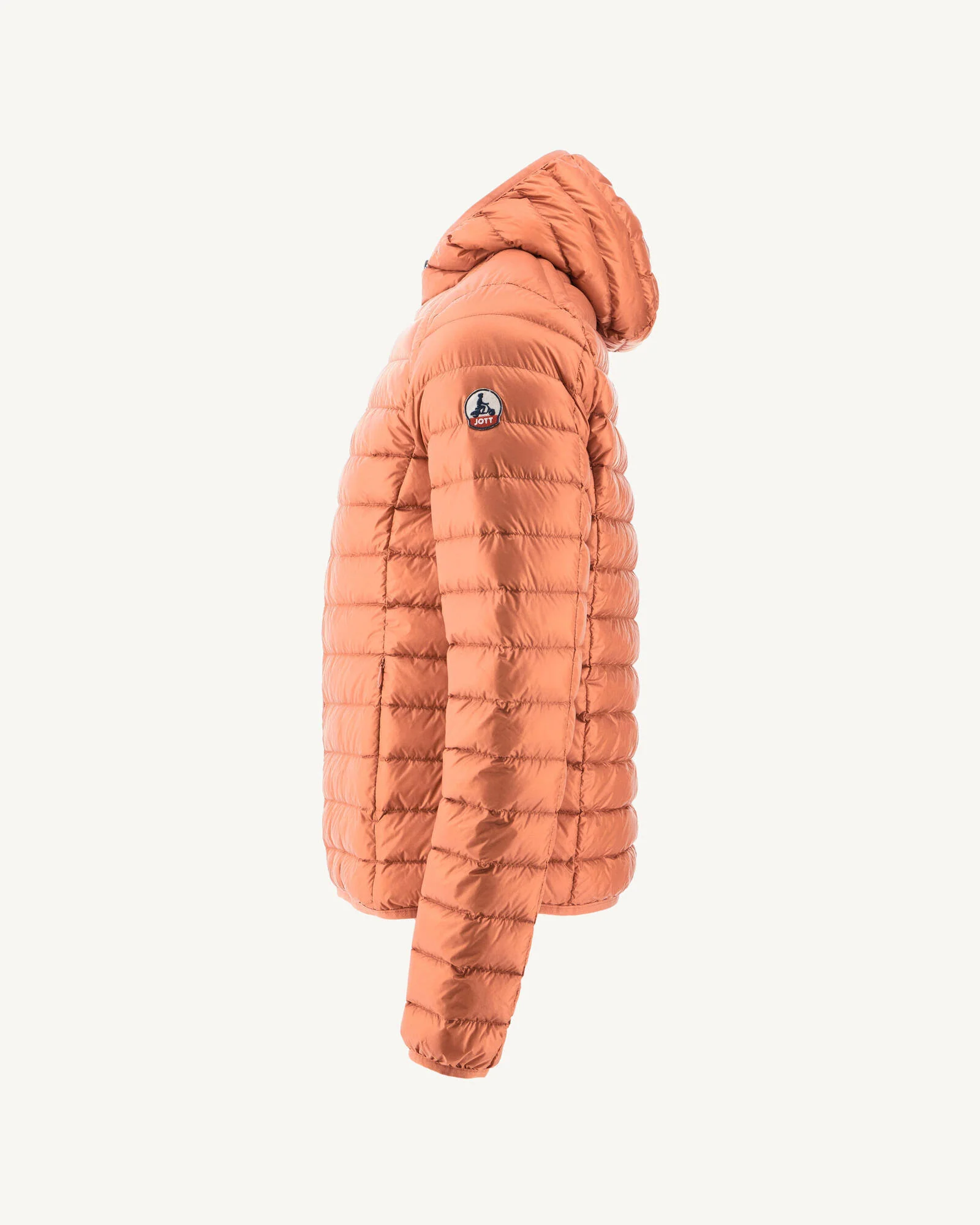 Camel Nico lightweight hooded down jacket