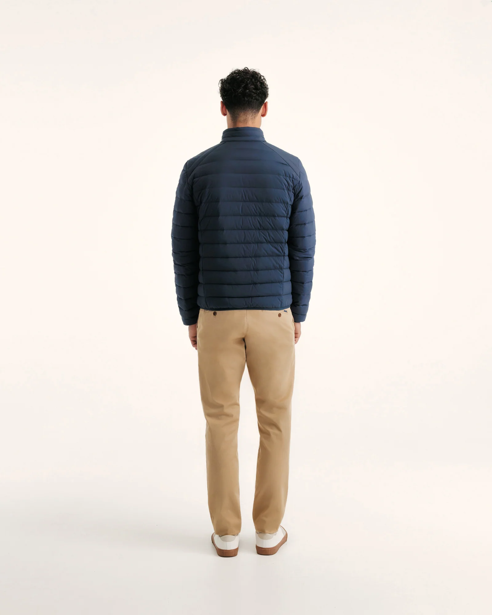 Down jacket light stretch Blue jeans Aragon