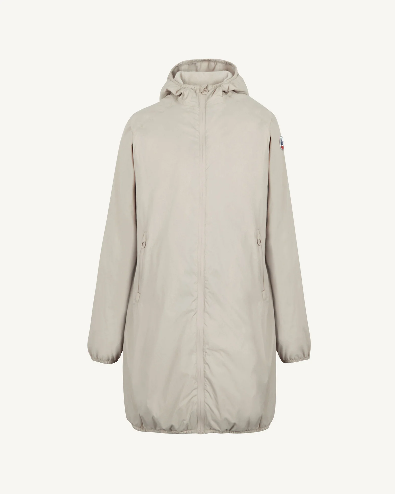 Beige Glendale Polar long fleece-lined raincoat