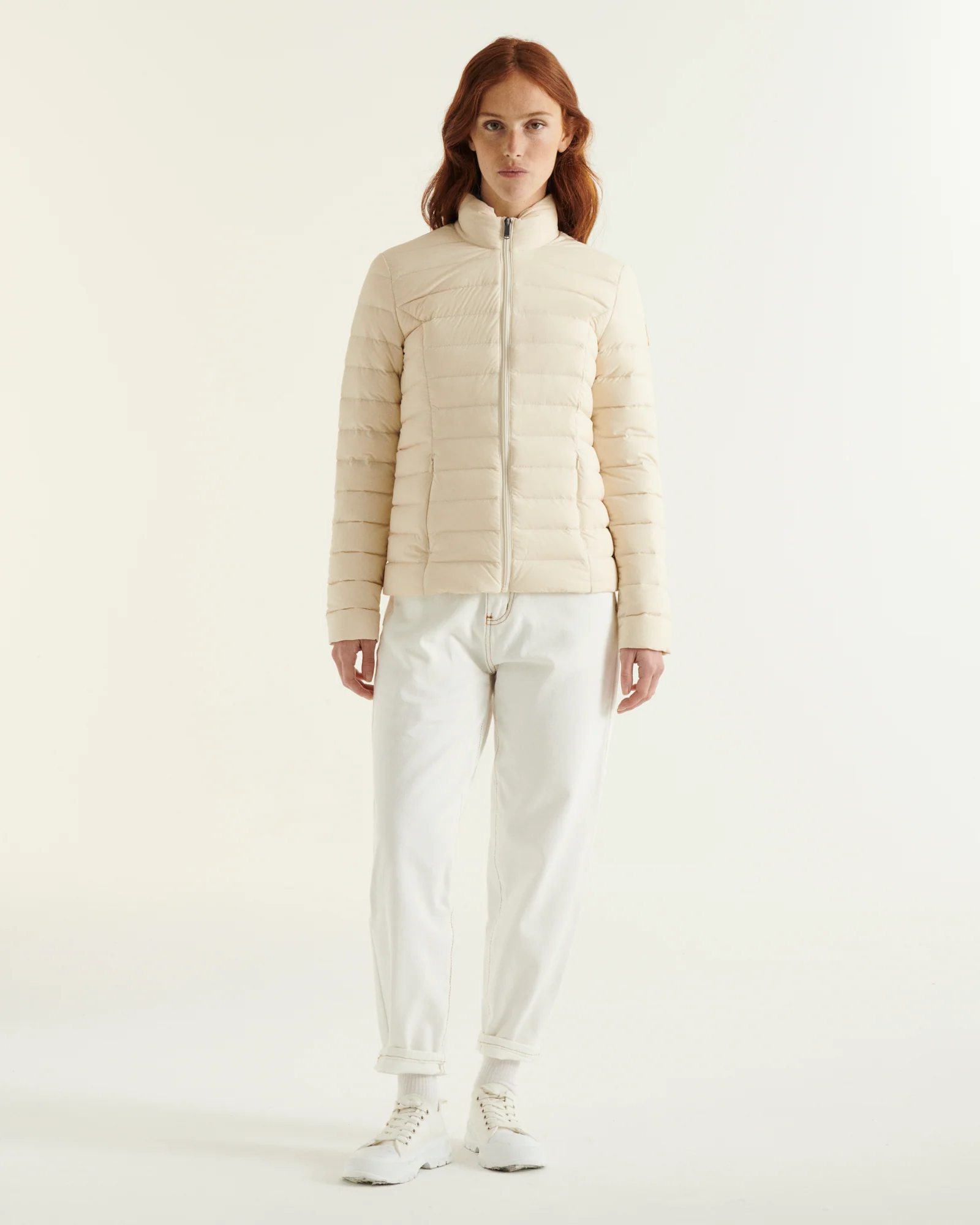 Down jacket stretch light Peach pink Maia