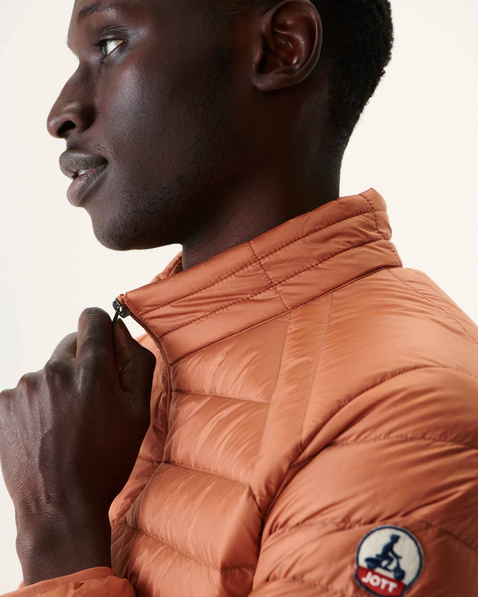 Light Taupe Mat down jacket