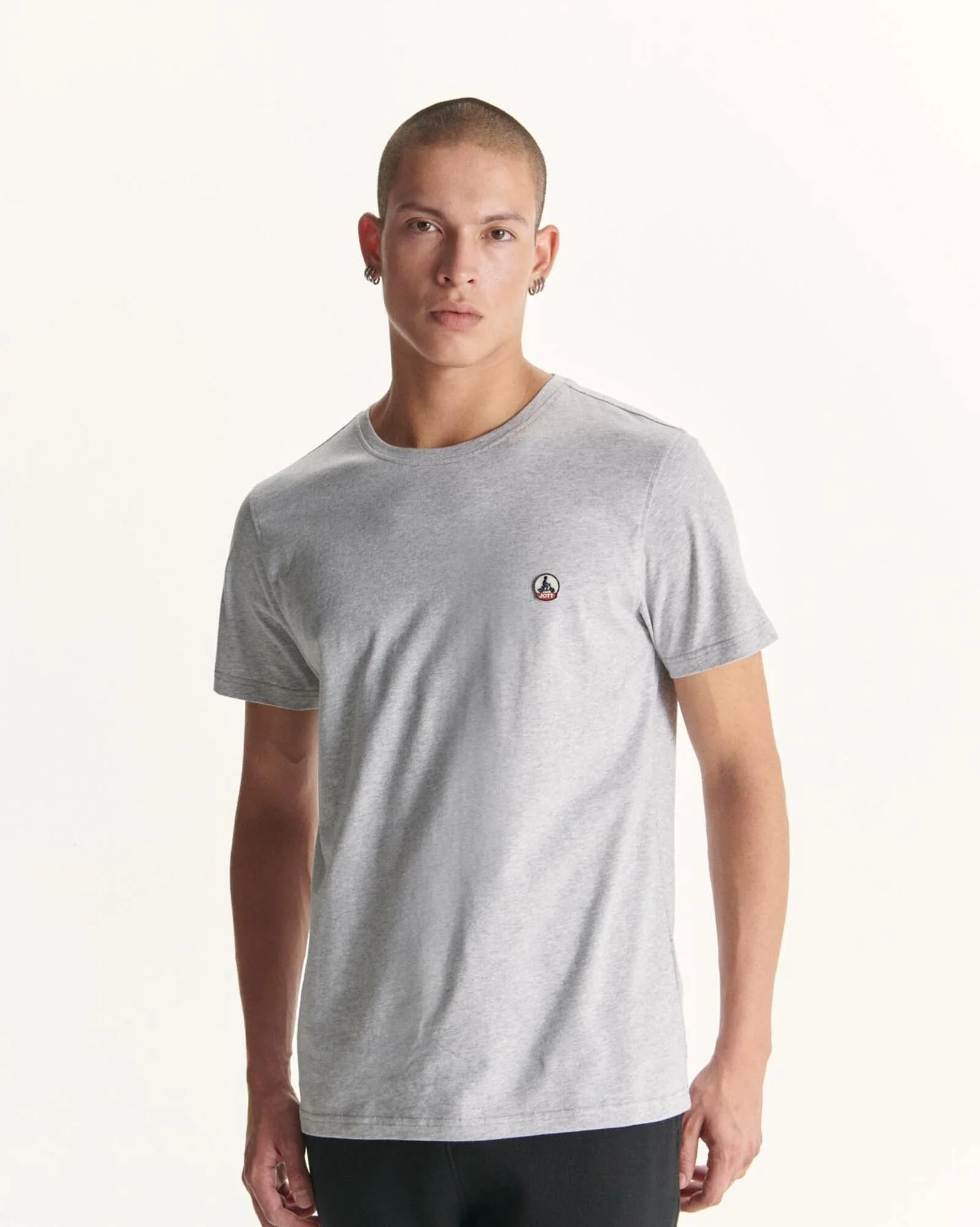 Organic cotton t-shirt Heather gray Pietro