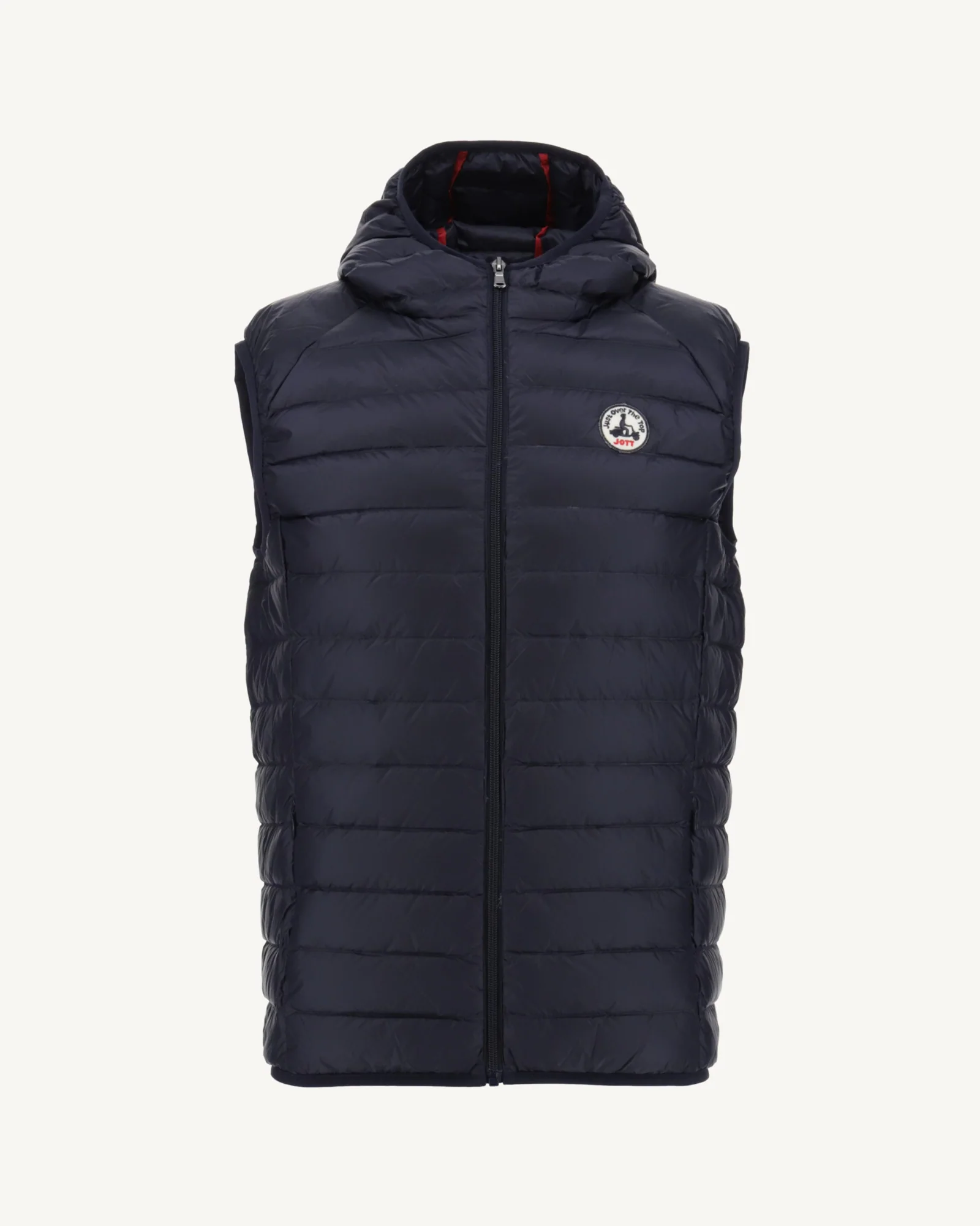 Marine Pat hooded Sleeveless down jacket