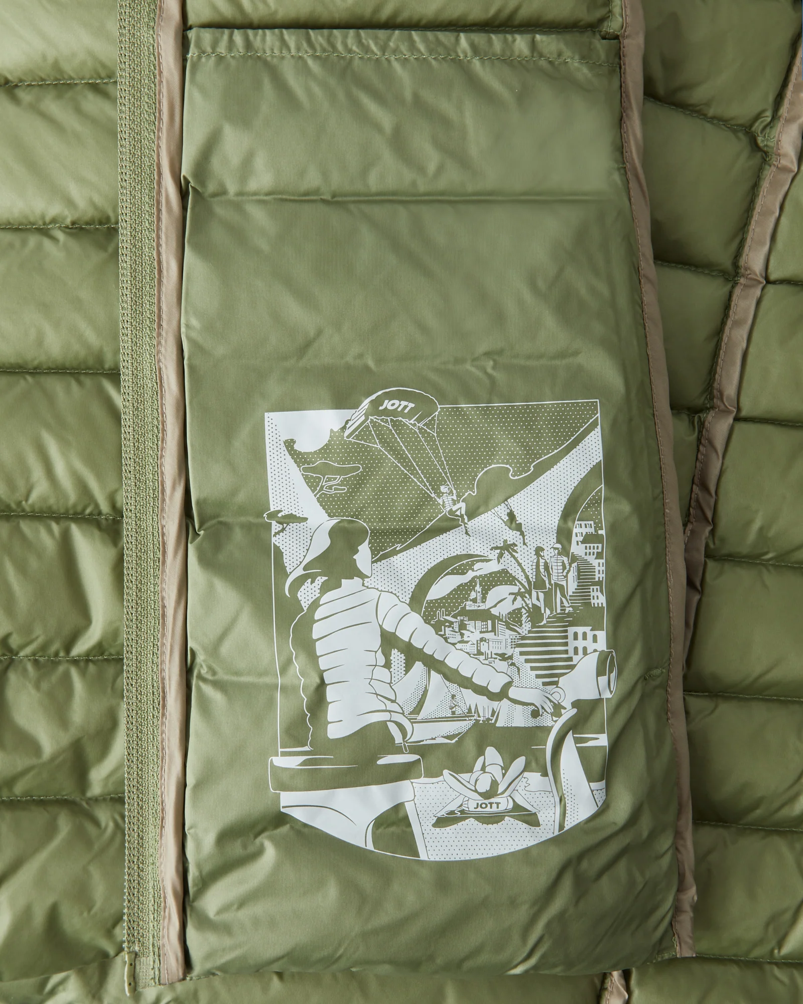 Light hooded down jacket Anthracite Nico