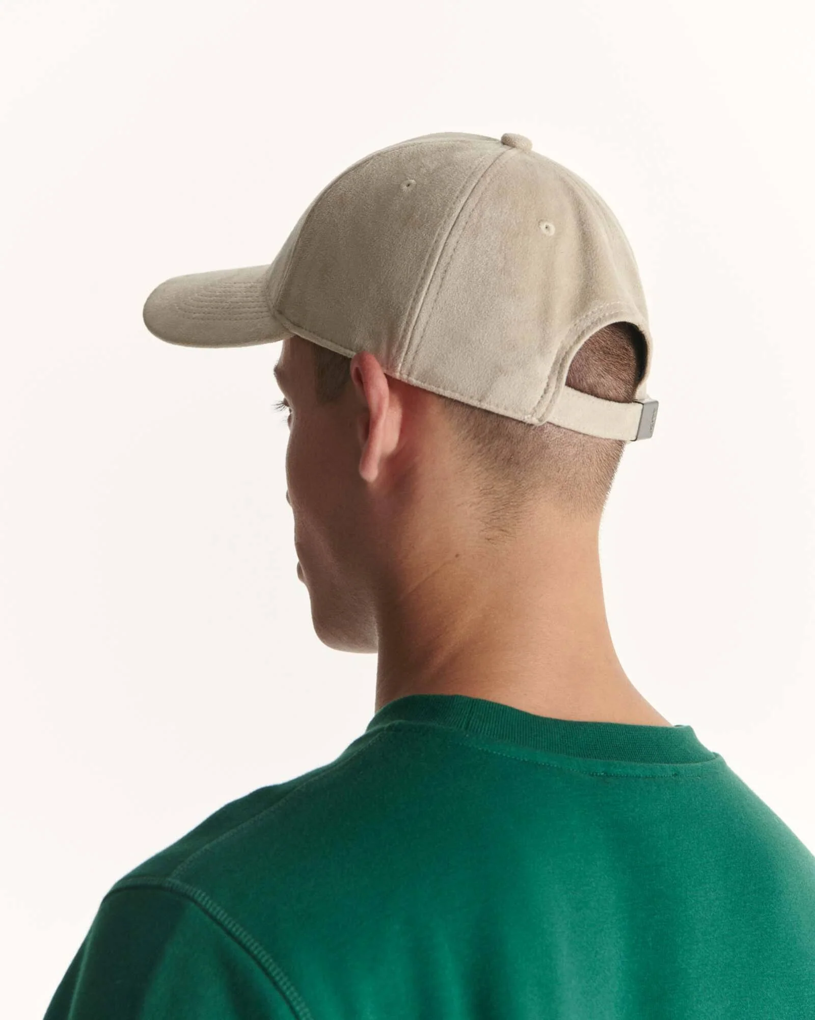 Peach skin effect cap Beige Sky