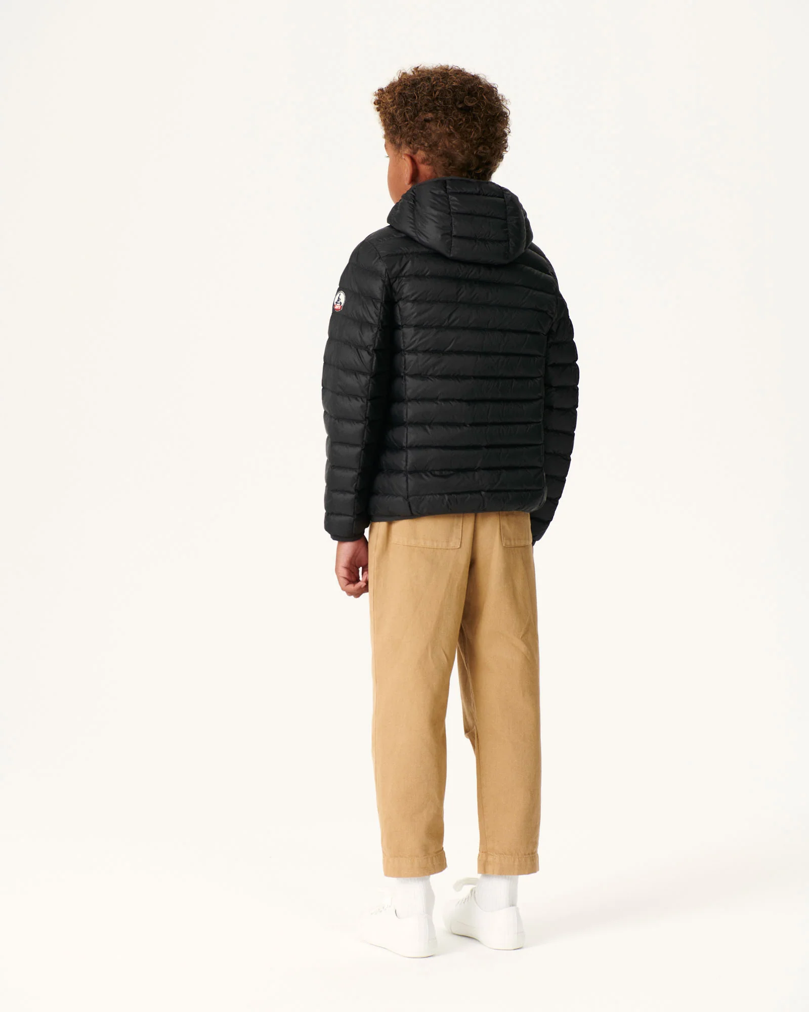 Child's lightweight hooded down jacket Taupe Hugo