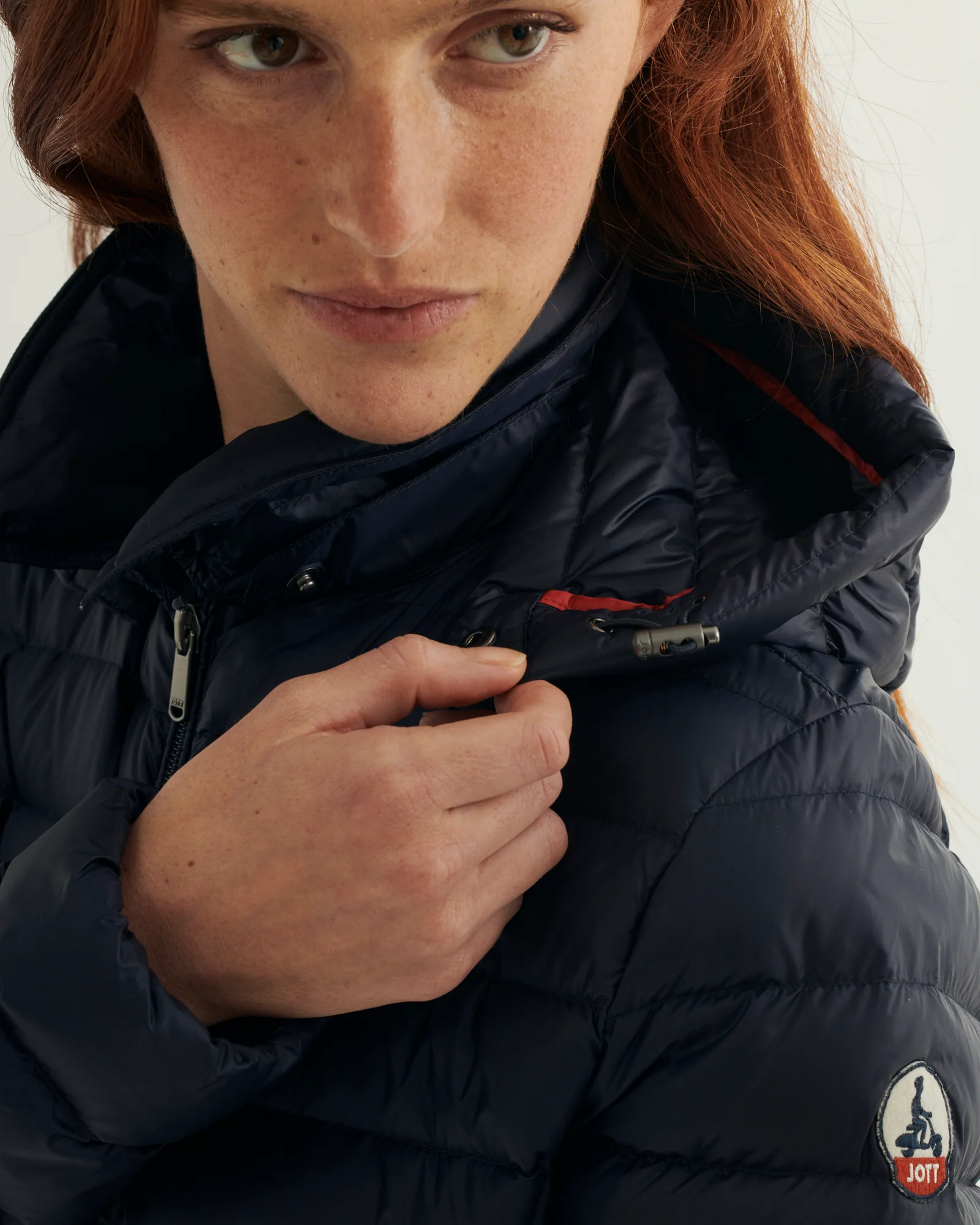 Down jacket long hoodie Beige Vero 2.0