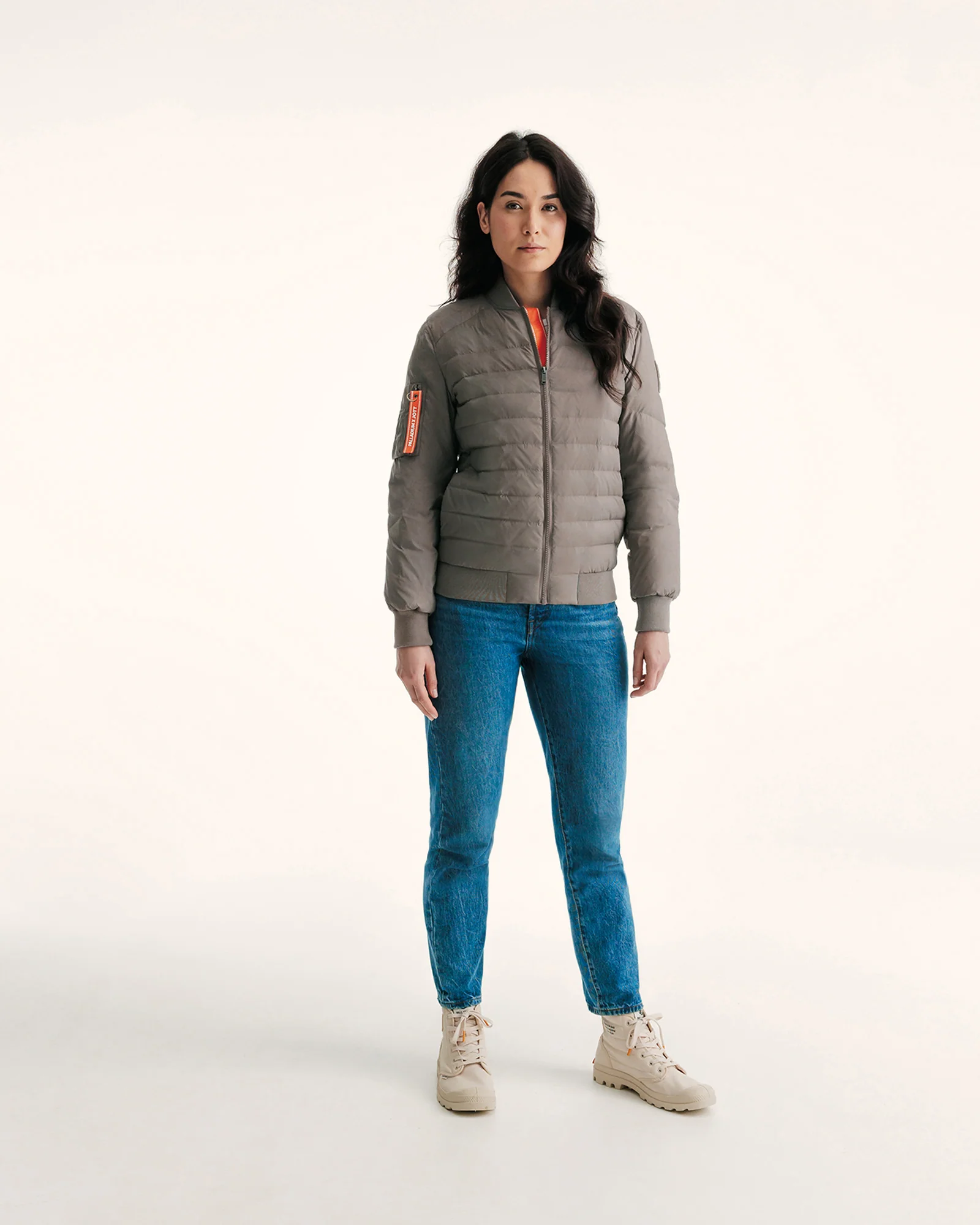 Down jacket bombers Argile Rhona JOTT x PALLADIUM