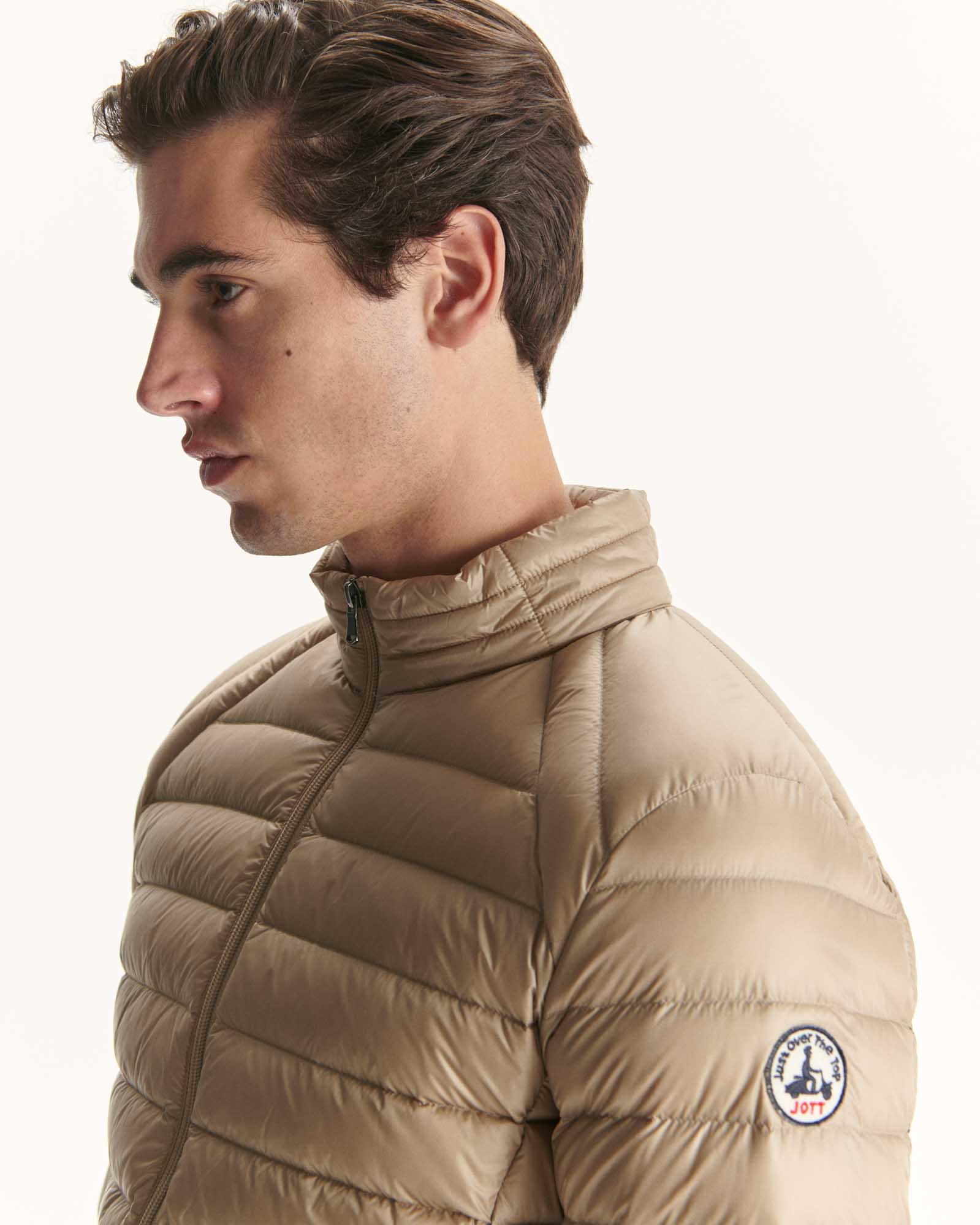 Light Taupe Mat down jacket