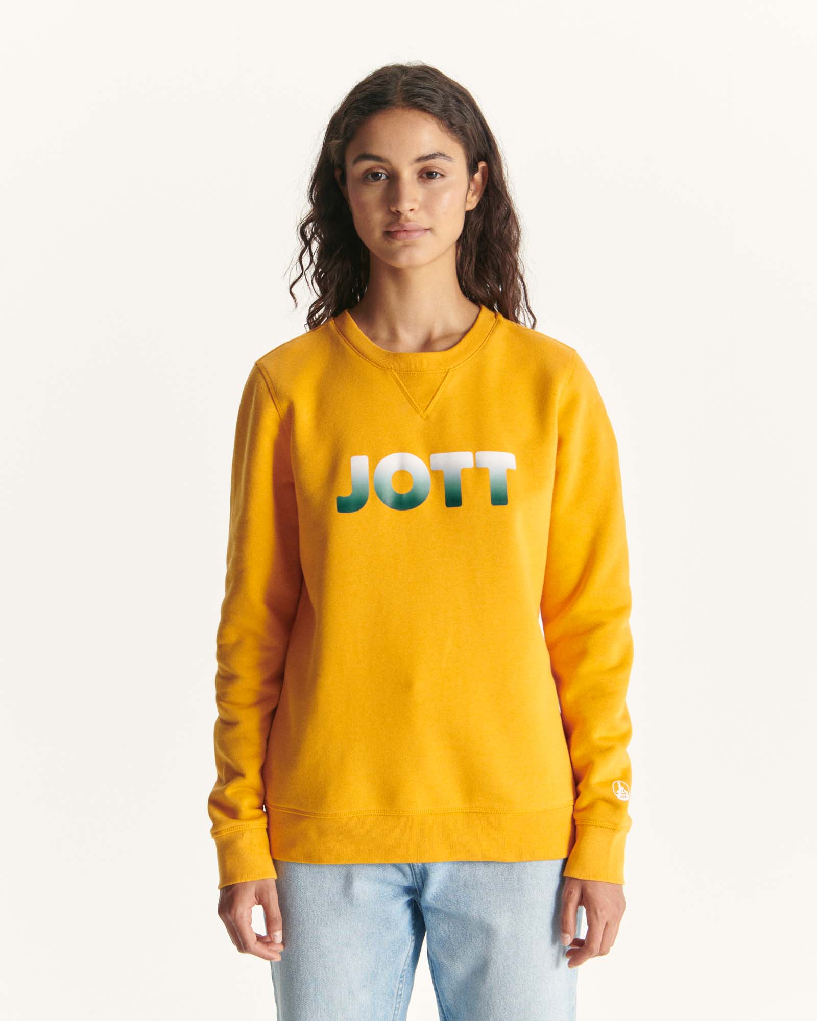 Sweatshirt in organic cotton Ochre orange Elvas
