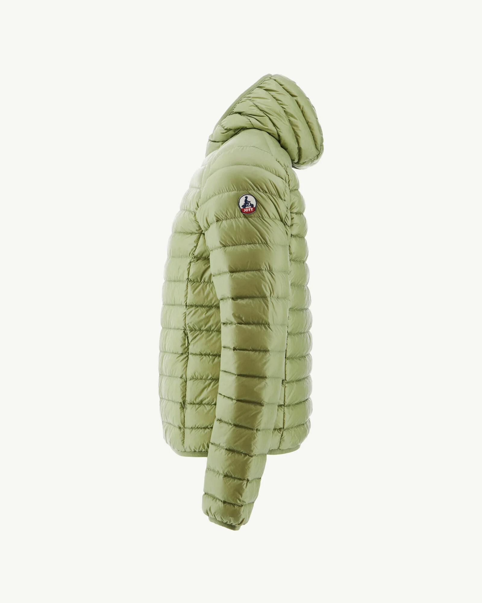 Lightweight hooded puffer jacket Light khaki Nico