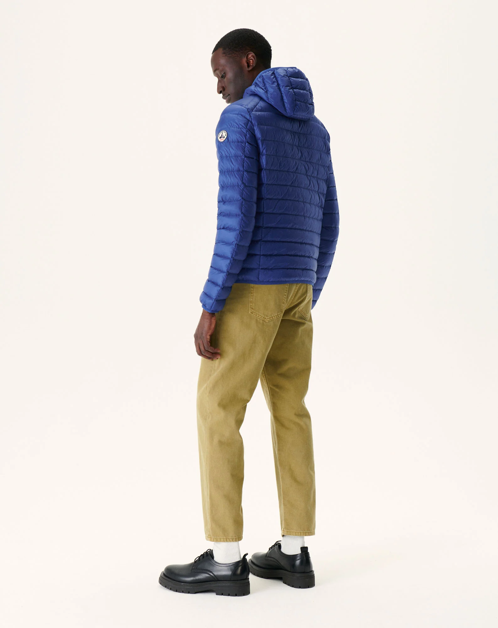 Light hooded down jacket Anthracite Nico