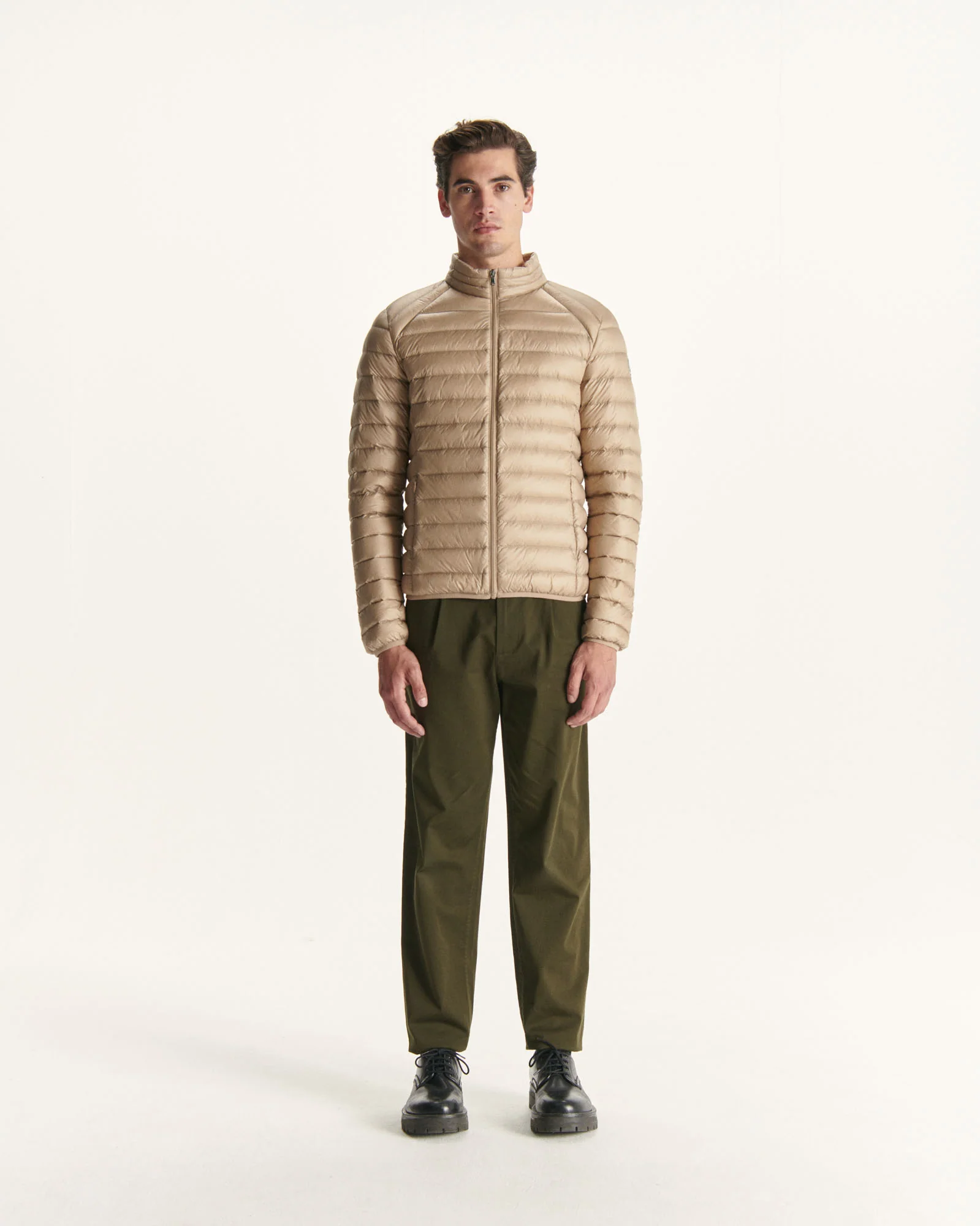Light Taupe Mat down jacket