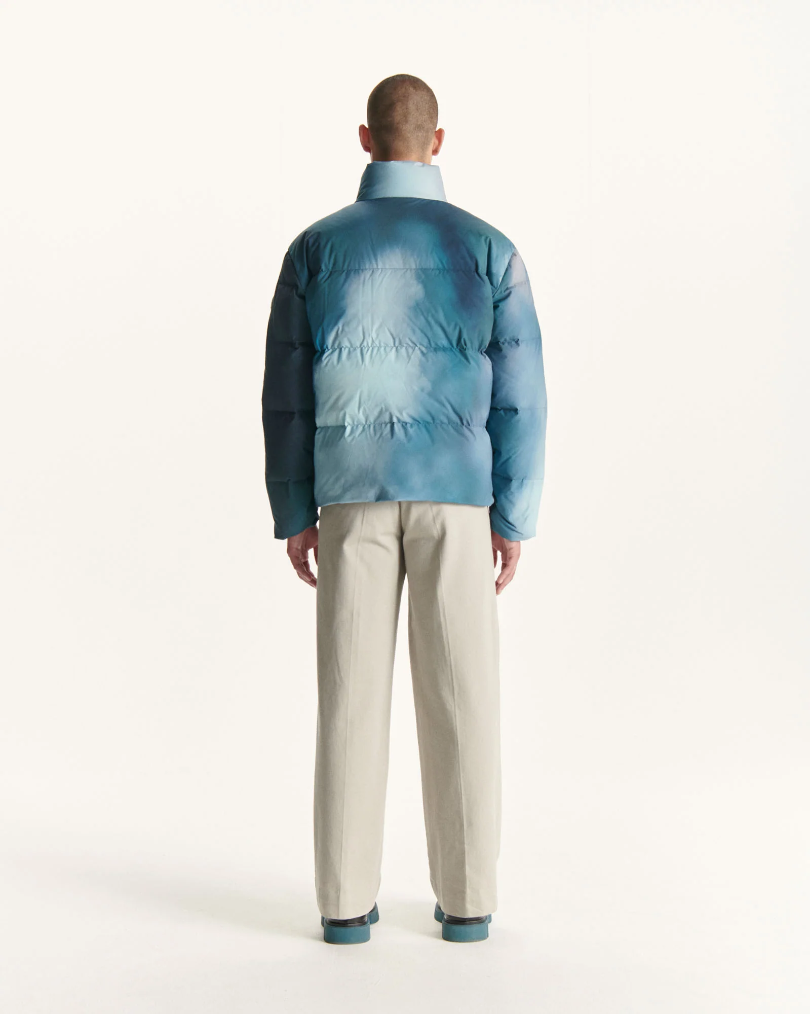 Down jacket Okinawa Great Cold print